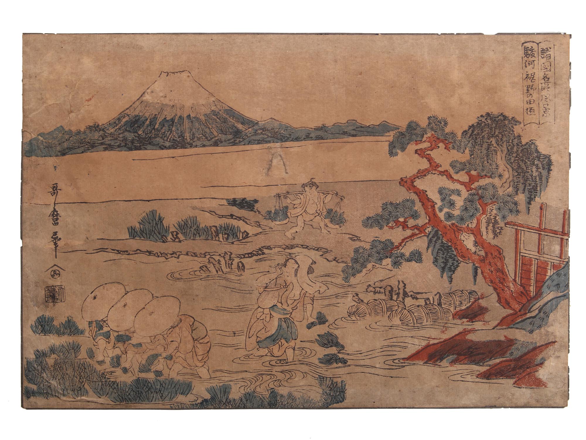 AN ANTIQUE JAPANESE WOODBLOCK PRINT PIC-0