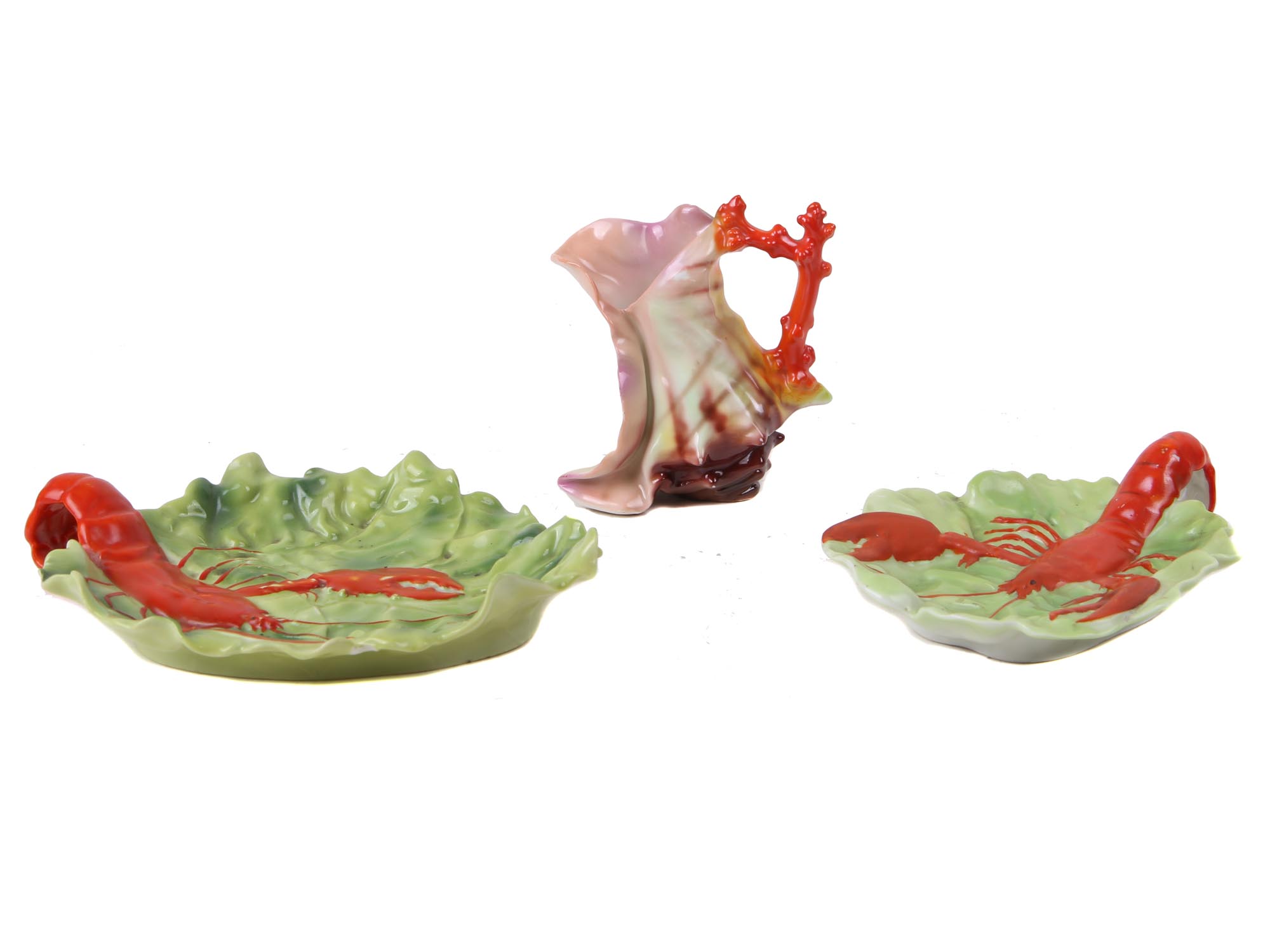 ROYAL BAYREUTH PORCELAIN LOBSTER PLATES PIC-3