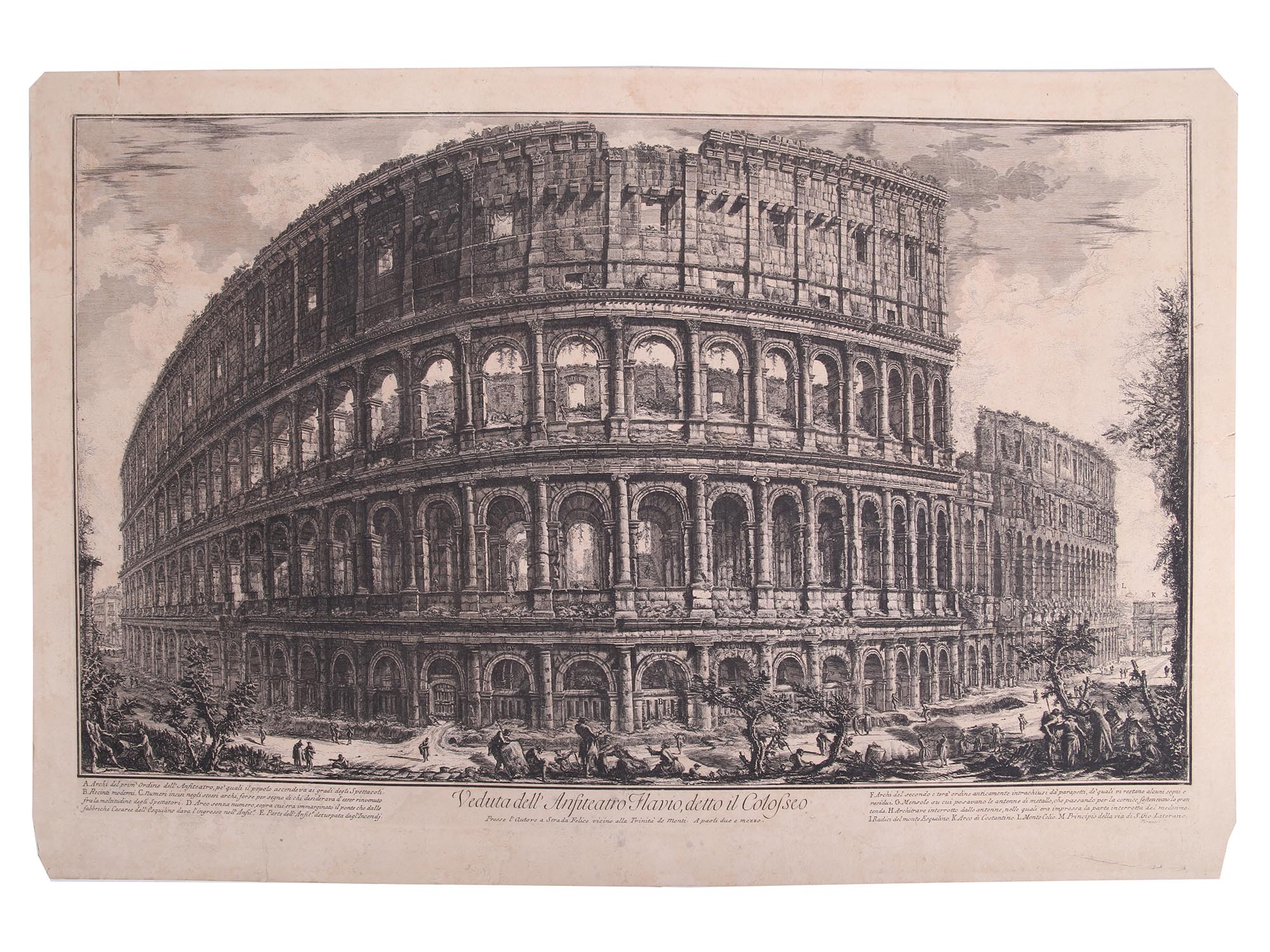 AN ITALIAN ETCHING COLISEUM BY GIOVANNI PIRANESI PIC-0