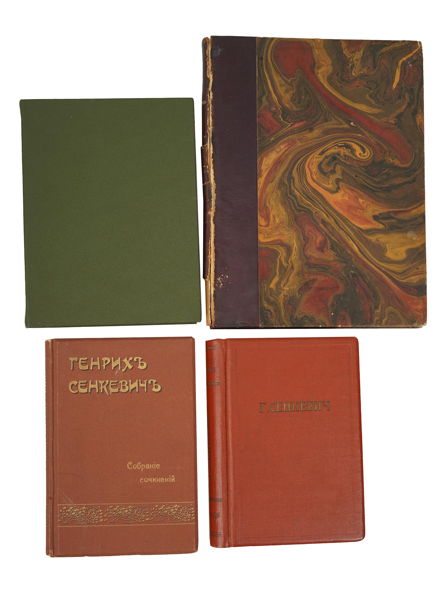 A LOT OF FOUR ANTIQUE RUSSIAN BOOKS PIC-0