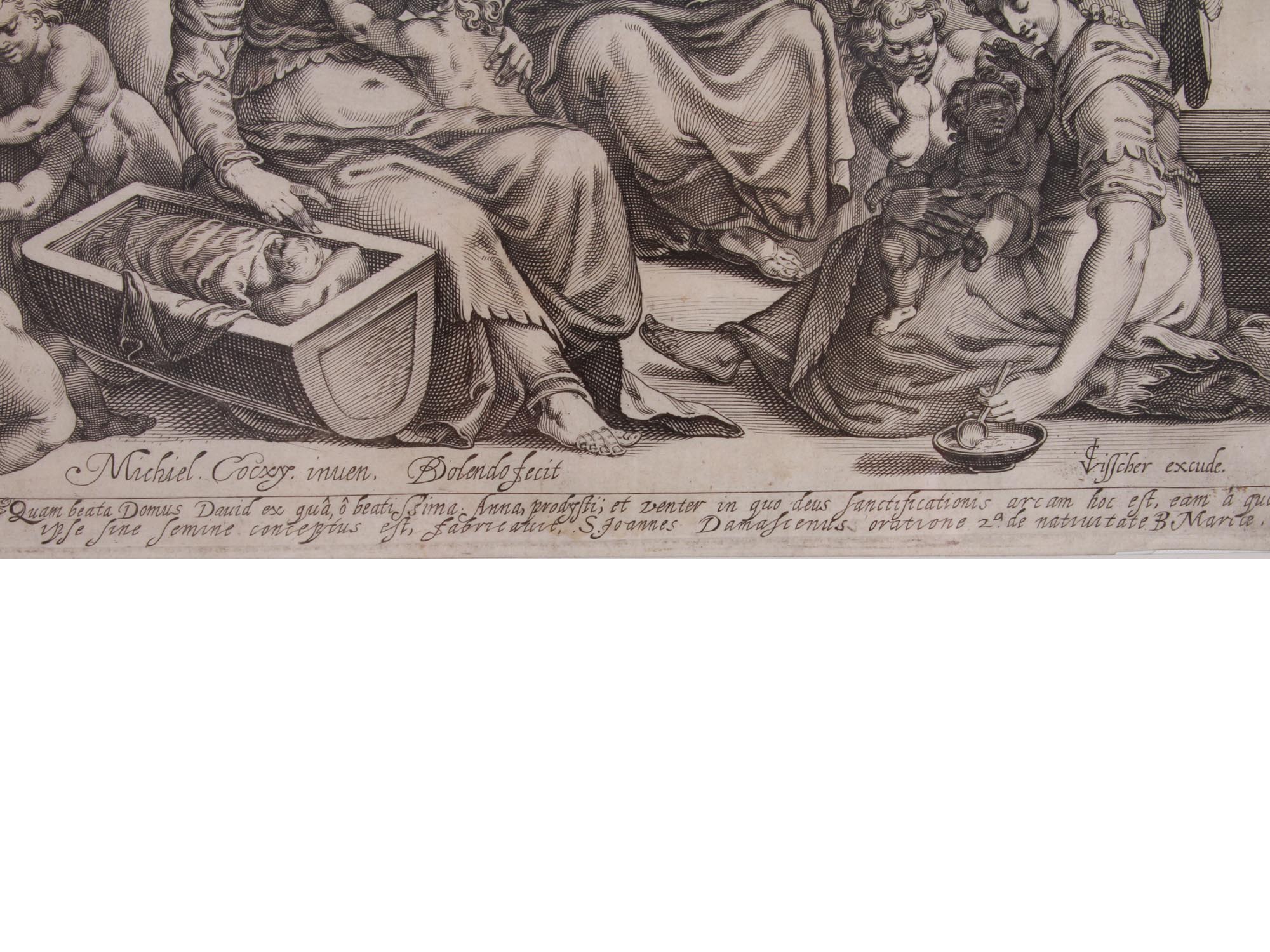 DUTCH ETCHING HOLY FAMILY BY BARTHOLOMEUS DOLENDO PIC-2