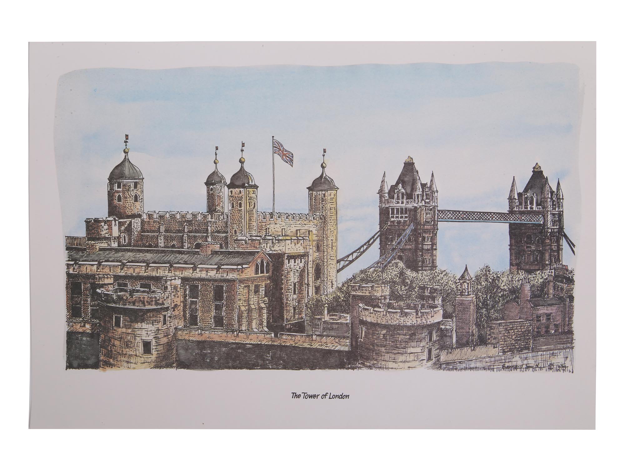 VINTAGE LONDON COLOR PRINTS AFTER BERNARD SMITH PIC-3