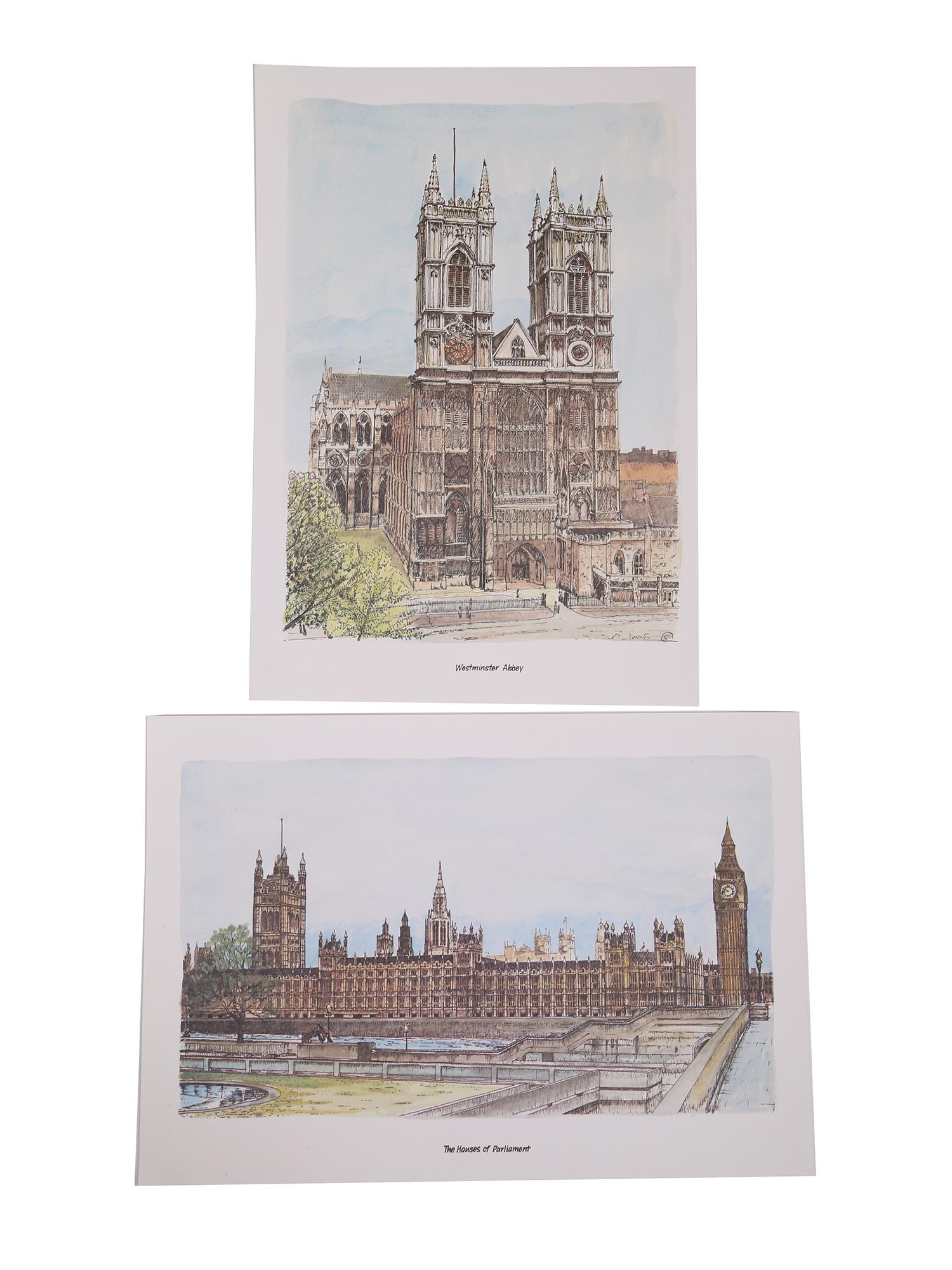 VINTAGE LONDON COLOR PRINTS AFTER BERNARD SMITH