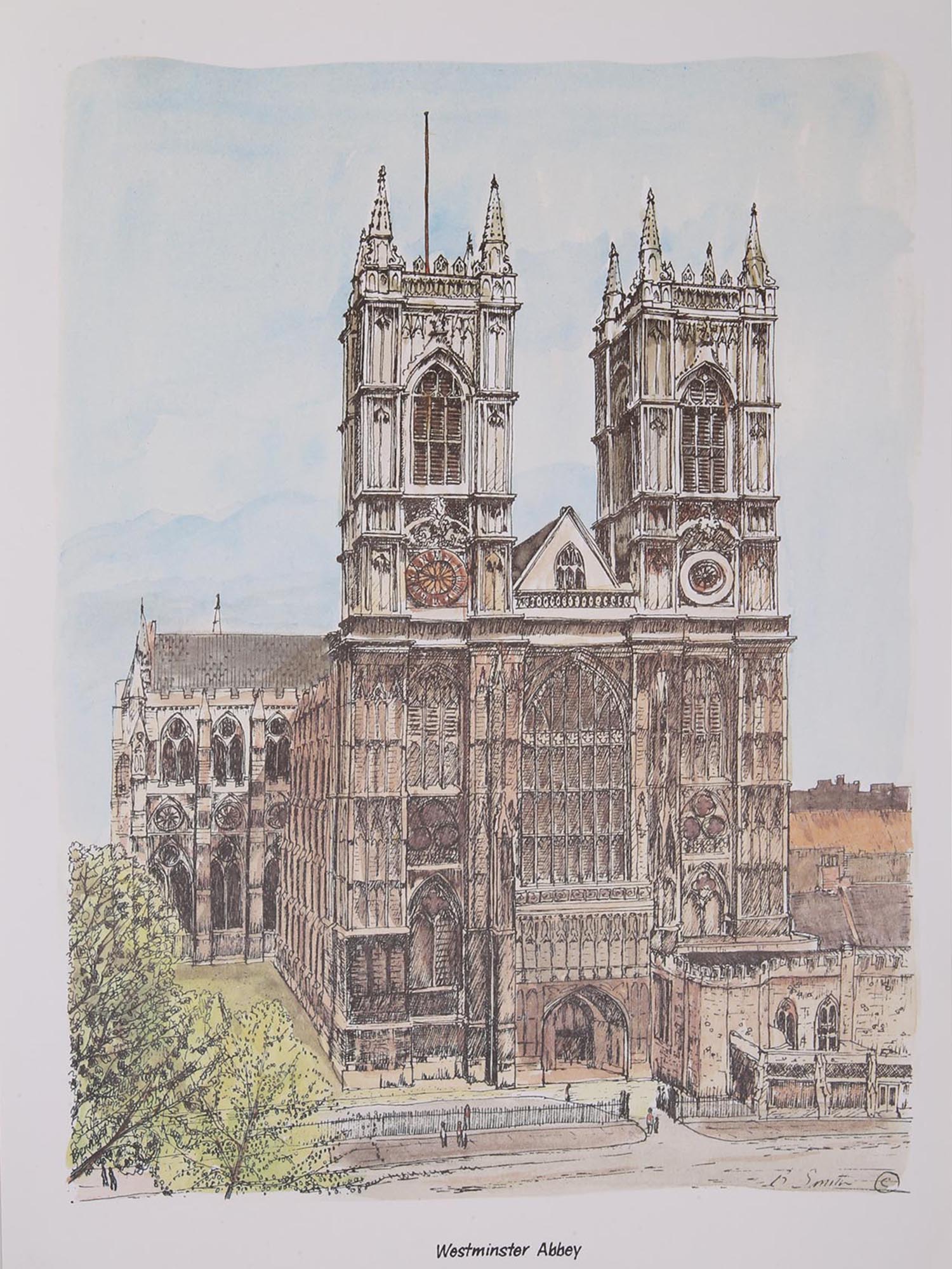 VINTAGE LONDON COLOR PRINTS AFTER BERNARD SMITH PIC-2