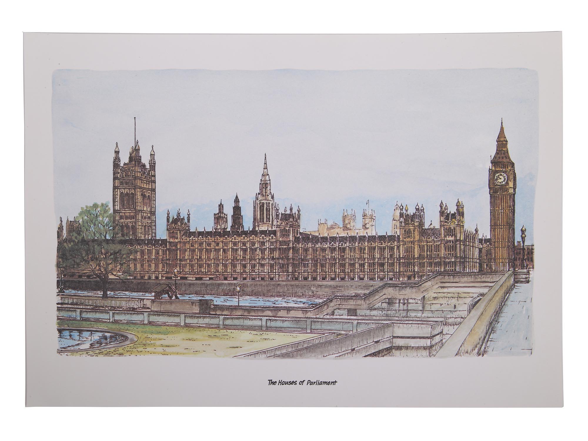 VINTAGE LONDON COLOR PRINTS AFTER BERNARD SMITH PIC-3