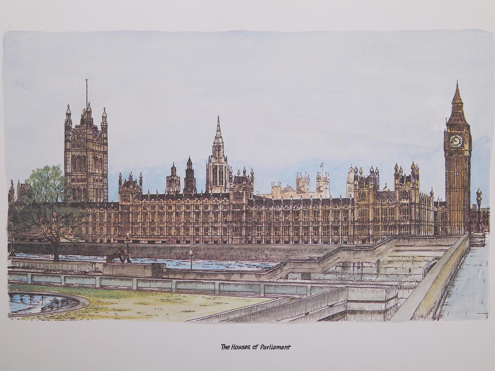 VINTAGE LONDON COLOR PRINTS AFTER BERNARD SMITH PIC-4