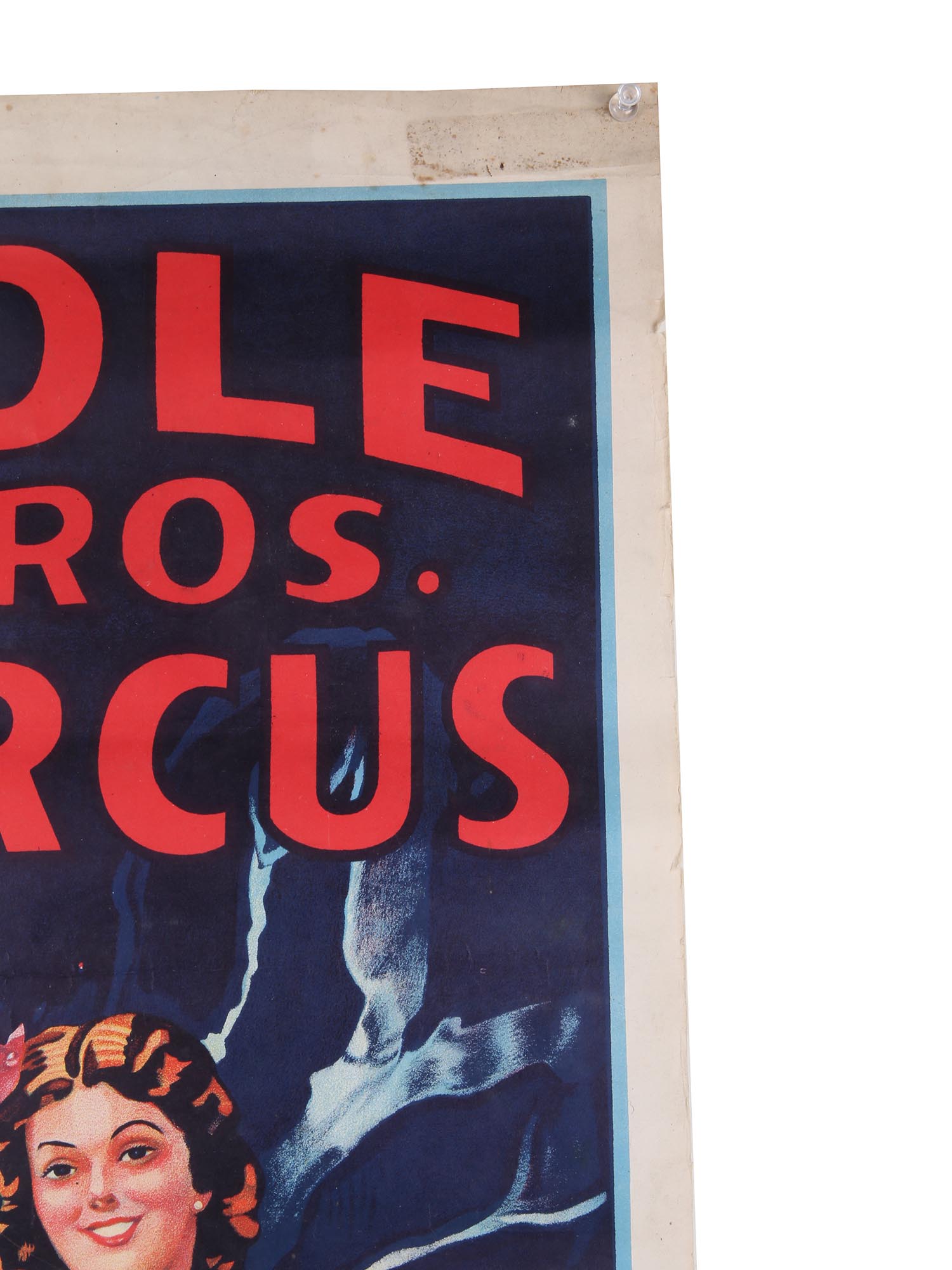 ORIGINAL VINTAGE COLE BROS CIRCUS PANEL POSTER PIC-4