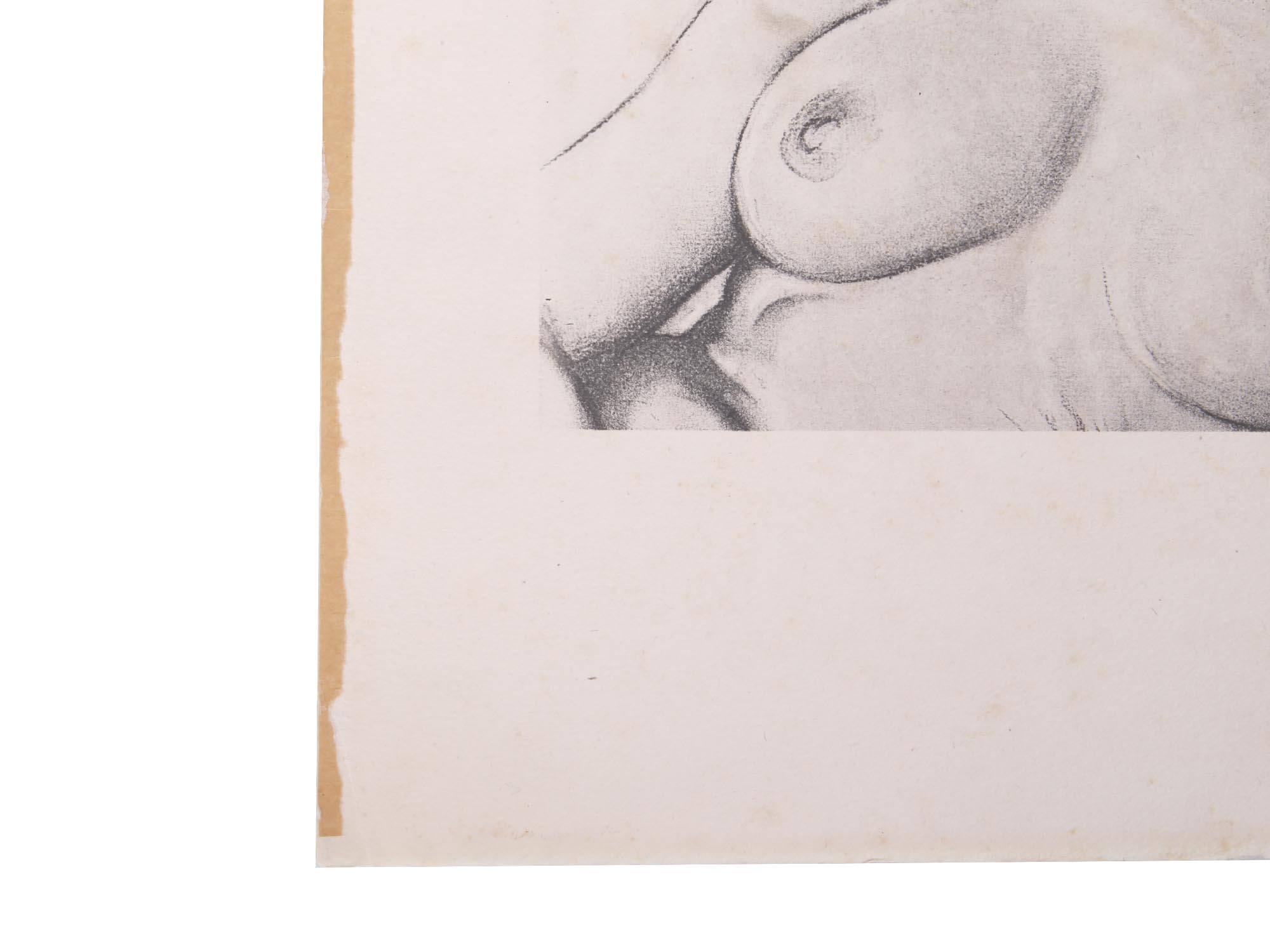 A LEON BAKST RUSSIAN LITHOGRAPH STUDY OF A NUDE PIC-2