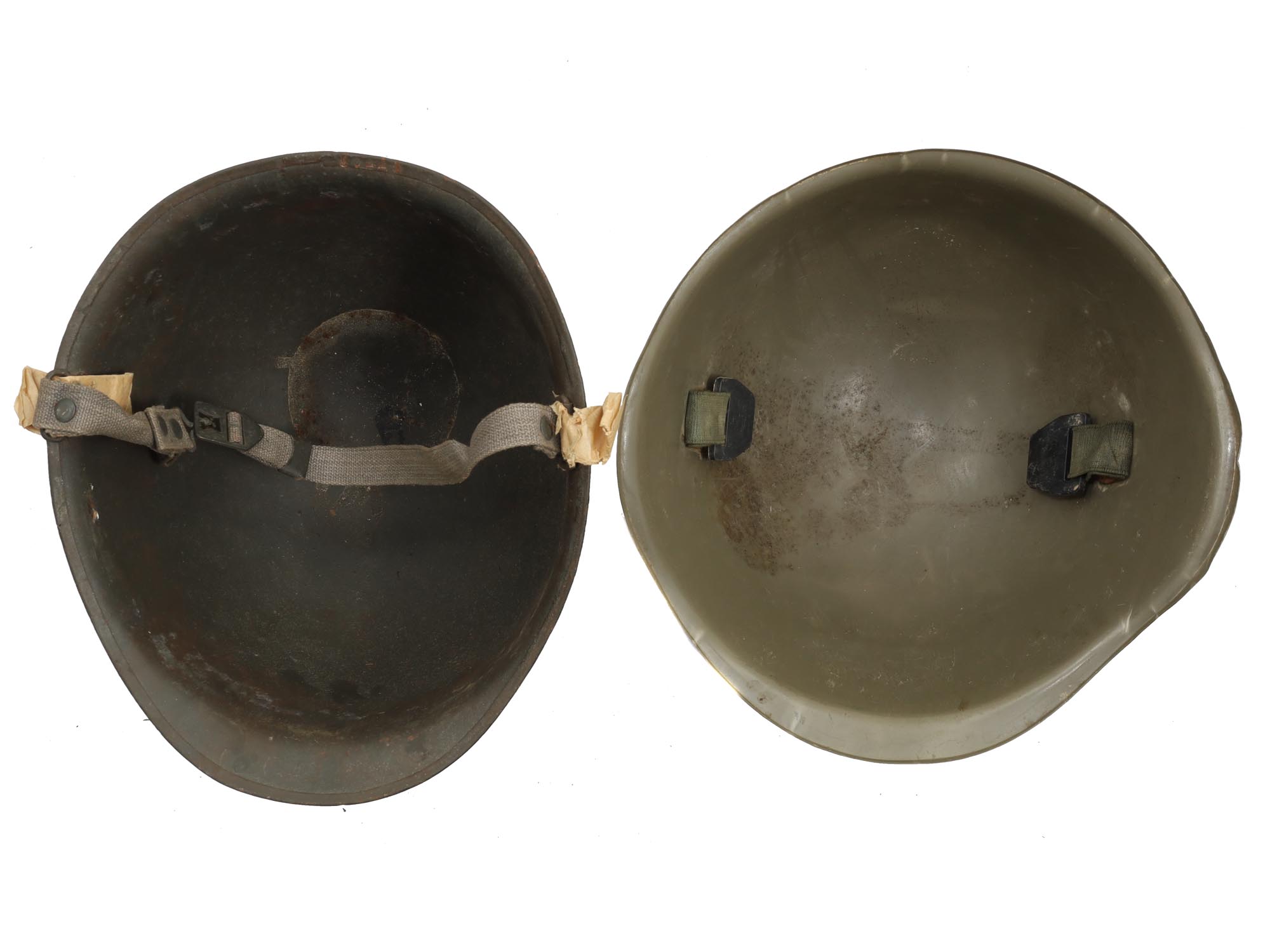 AN ORIGINAL U.S. M1 HELMET PIC-4