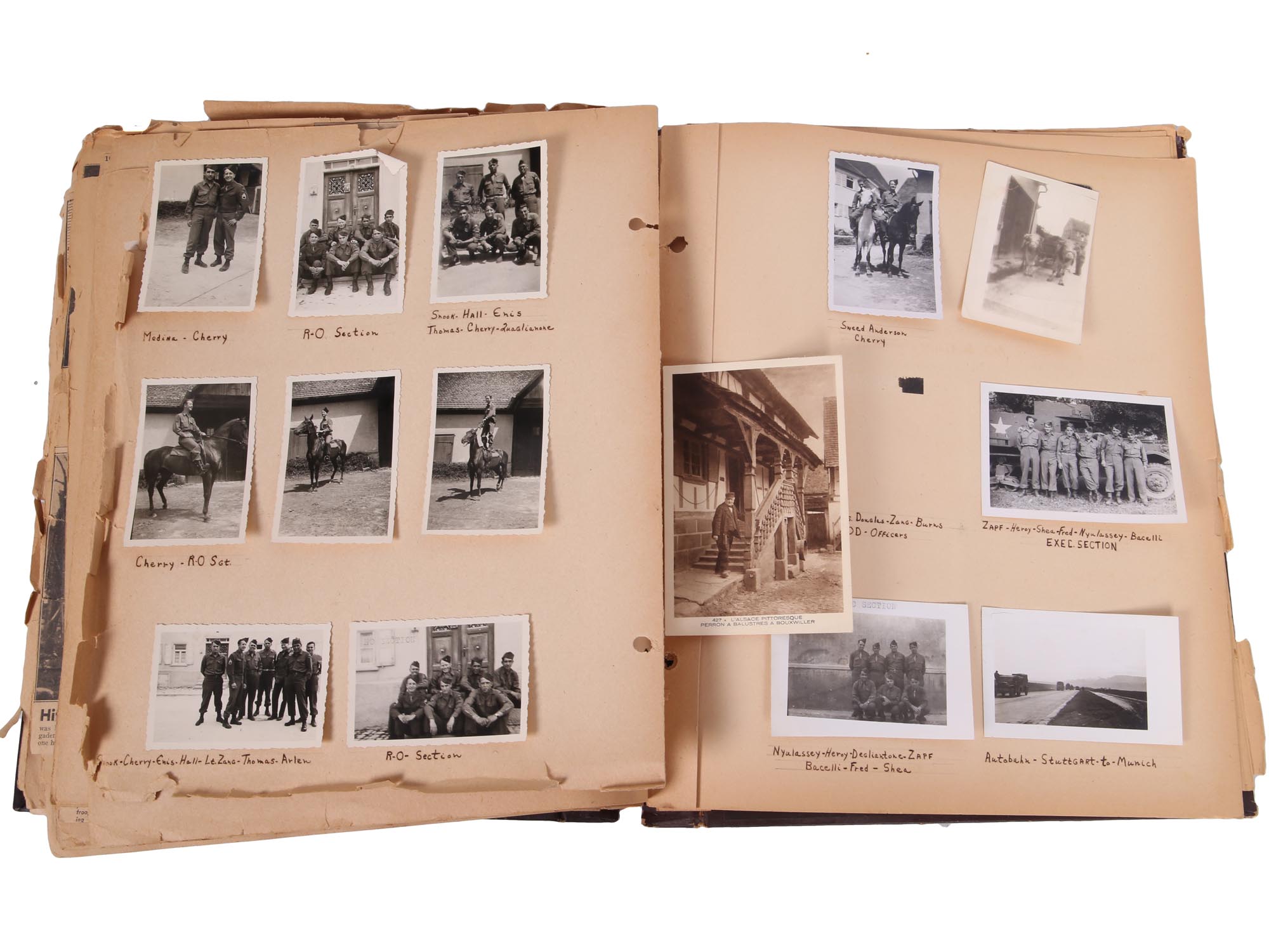 A LOT OF WWII SCRAP BOOKS DOCUMENTS B & W PHOTOS PIC-5