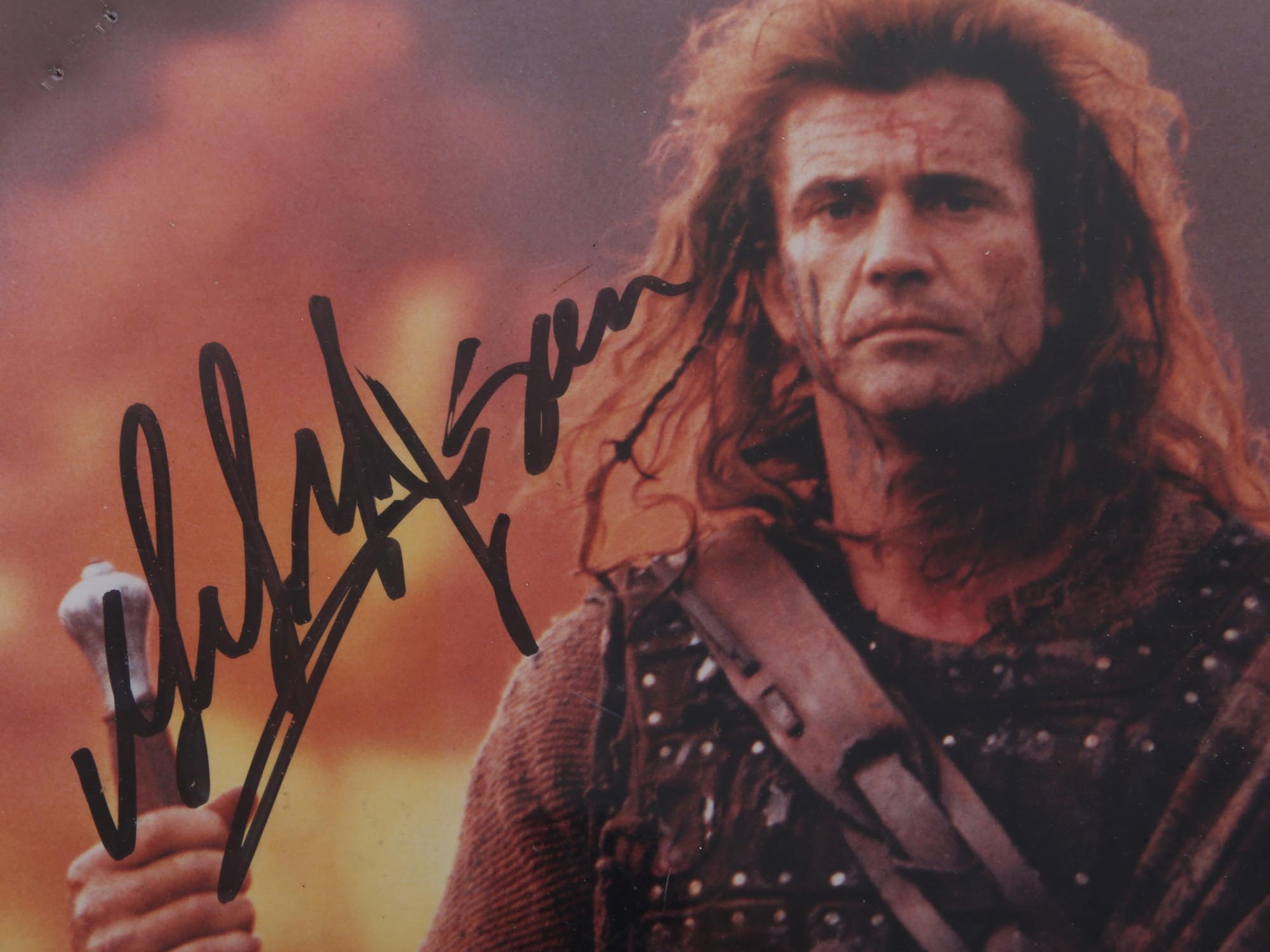 MEL GIBSON SIGNED BRAVEHEART PHOTO POSTERS PIC-2