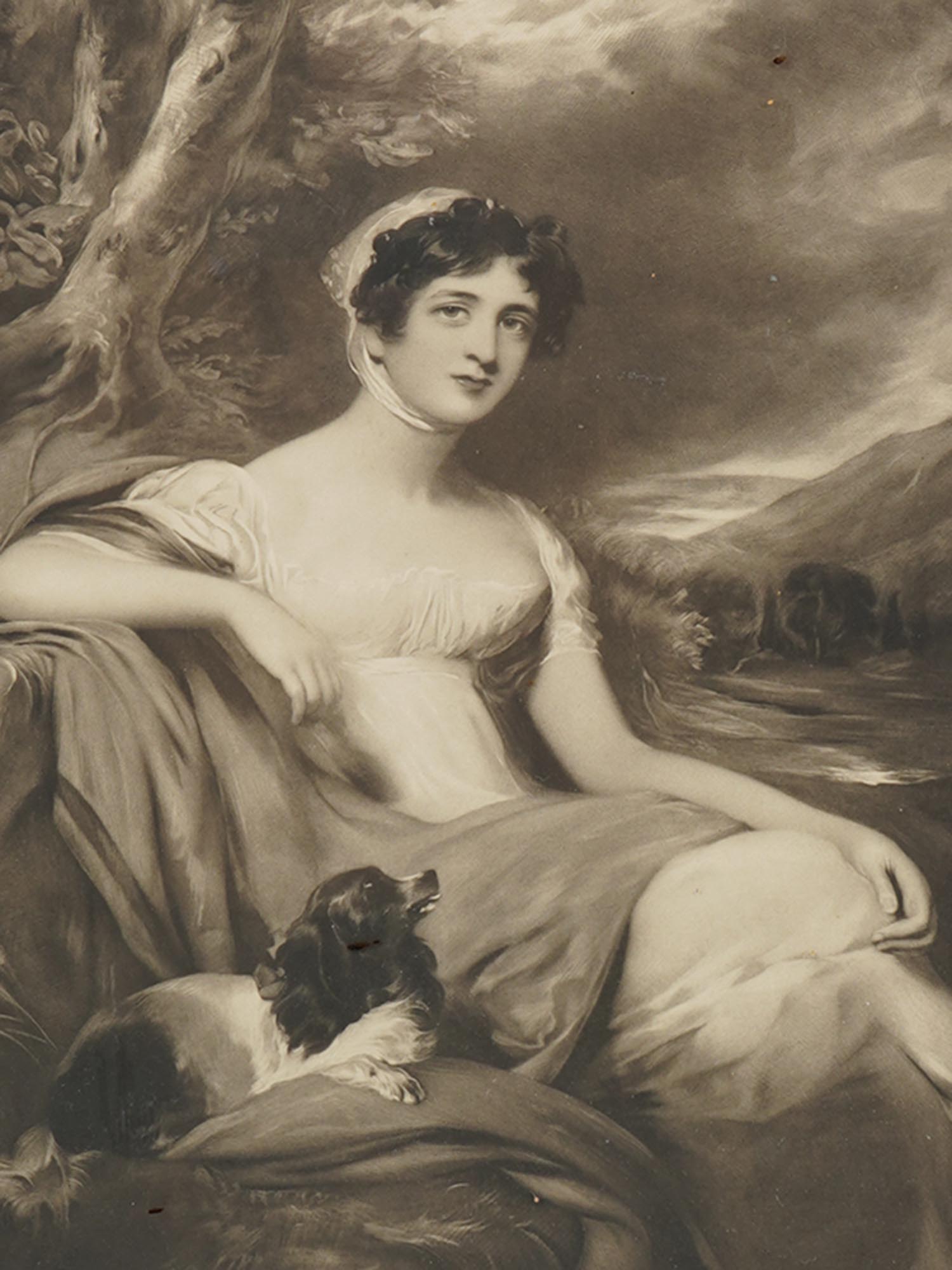 AFTER SIR THOMAS LAWRENCE ETCHING OF MRS CUNLIFFE PIC-1