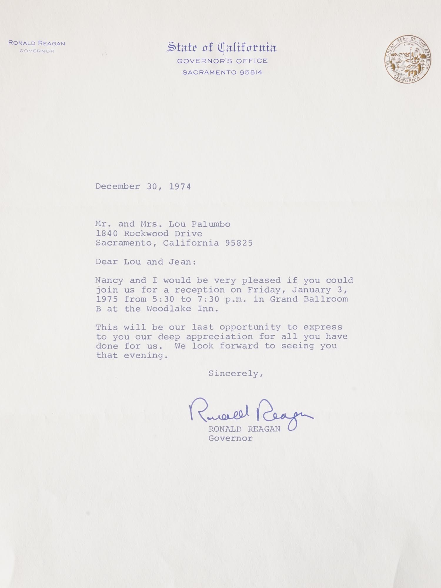 RONALD REAGAN PHOTO AND PRIVATE LETTER SIGNED PIC-4