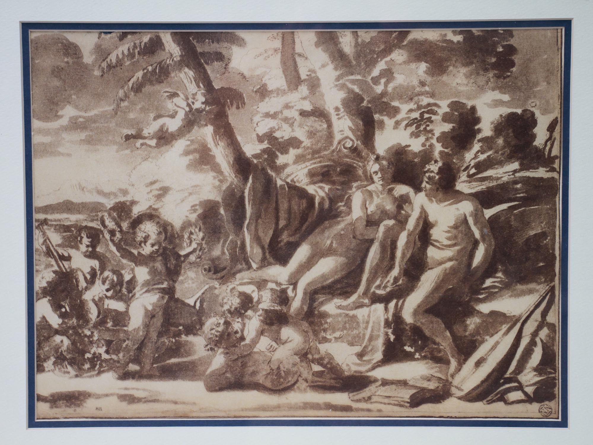 A FRENCH PRINT BY NICOLAS POUSSIN PIC-1