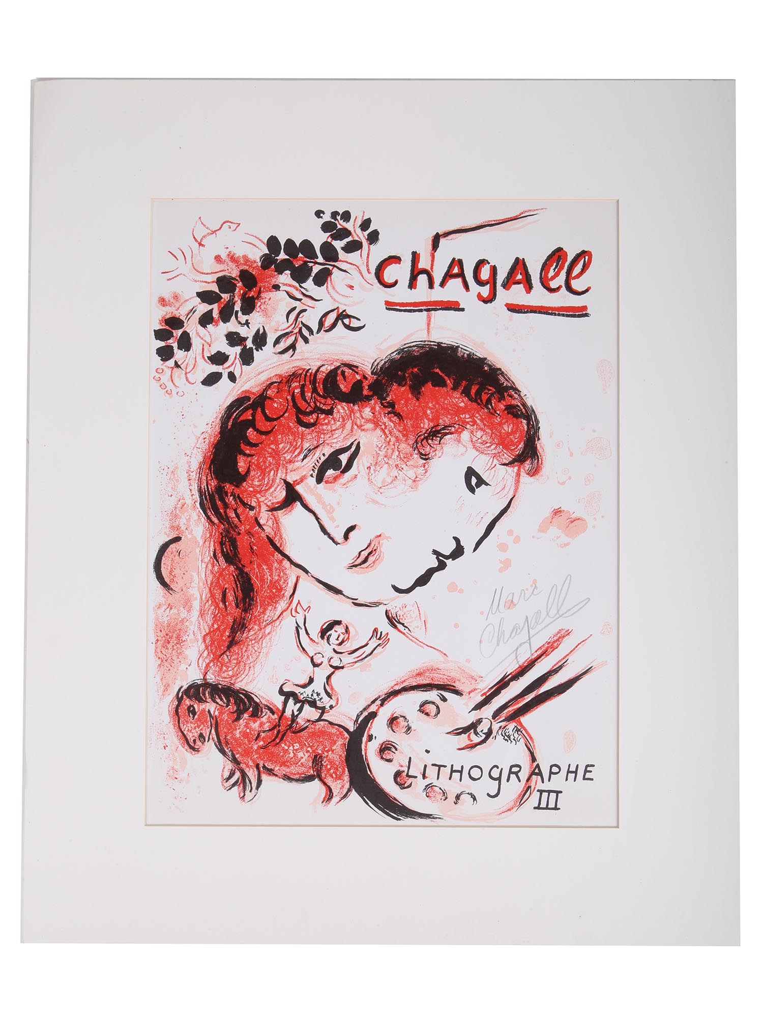 A RUSSIAN LITHOGRAPH BY MARC CHAGALL PIC-0
