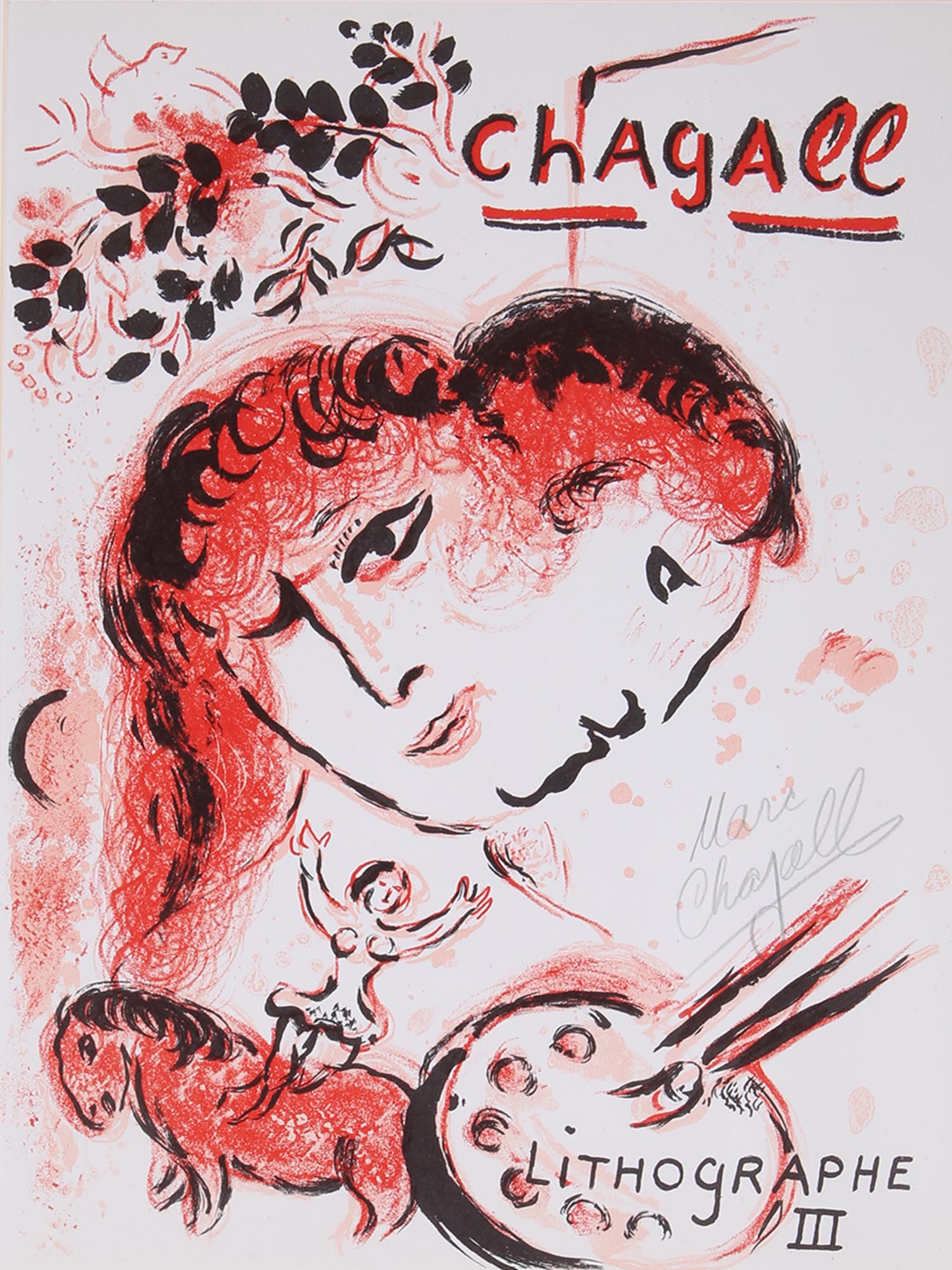 A RUSSIAN LITHOGRAPH BY MARC CHAGALL PIC-1