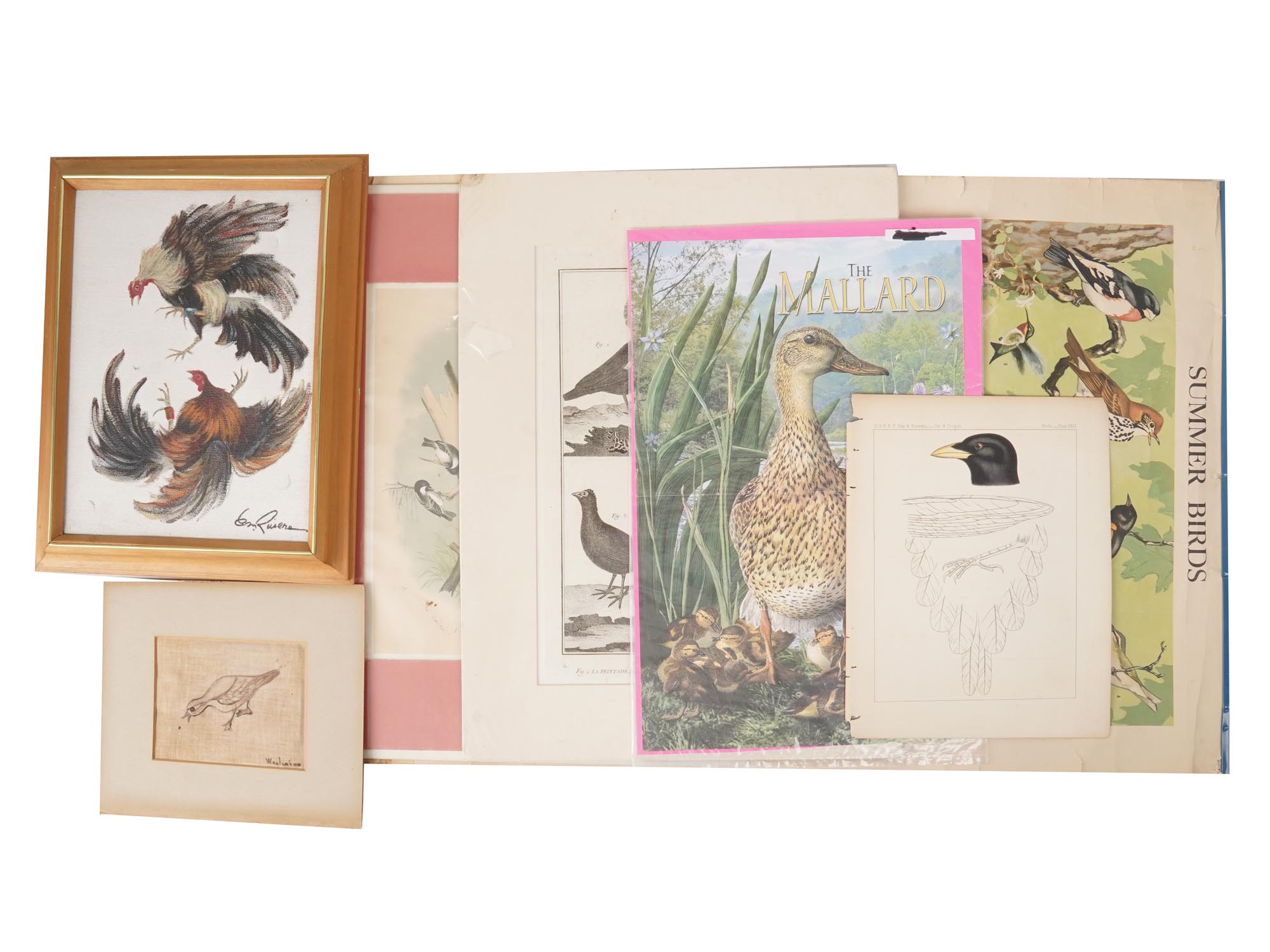 COLLECTION OF VINTAGE BIRD WALL DECORATIONS PIC-0