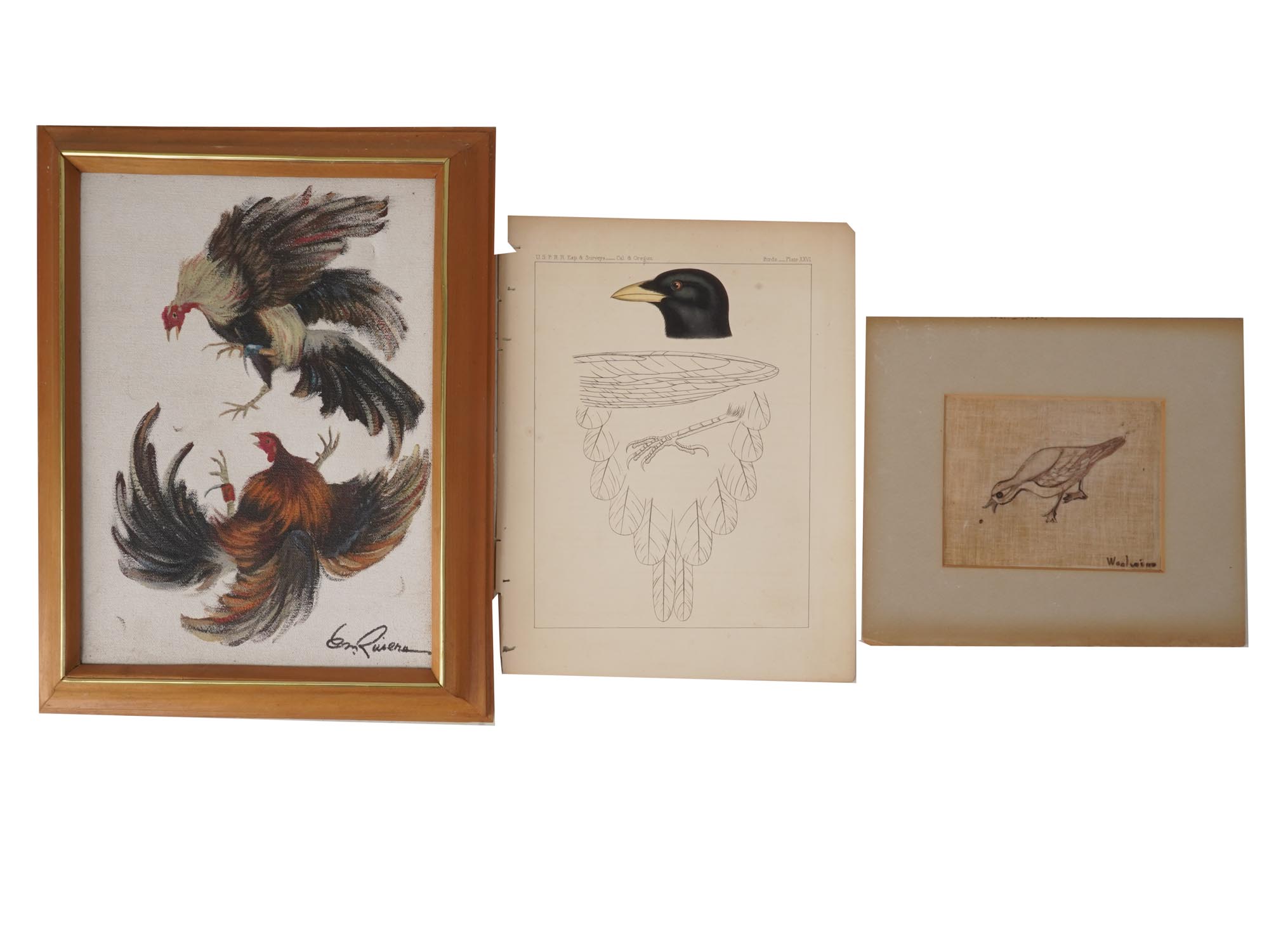 COLLECTION OF VINTAGE BIRD WALL DECORATIONS PIC-2