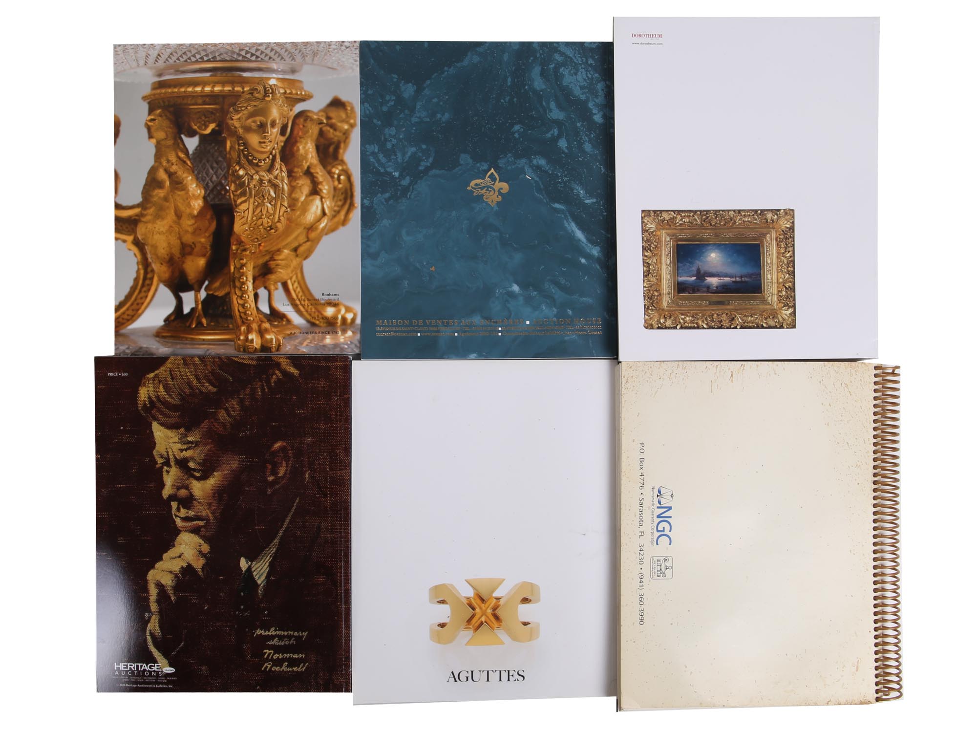 COLLECTION OF ART AUCTION CATALOGS AND BOOKS PIC-1