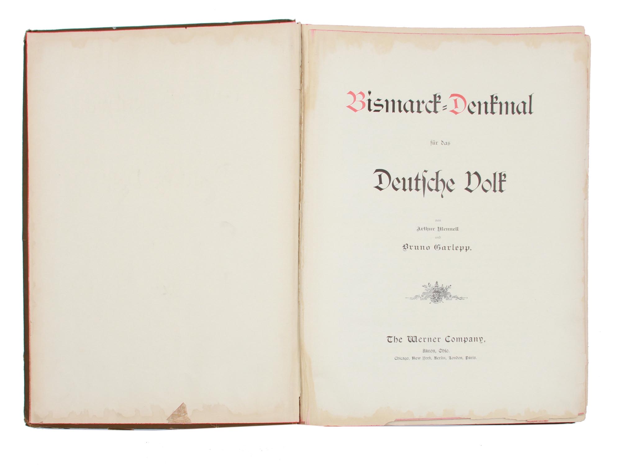 A VINTAGE GERMAN BOOK B DENKMAL DEUTSCHE VOLK PIC-1