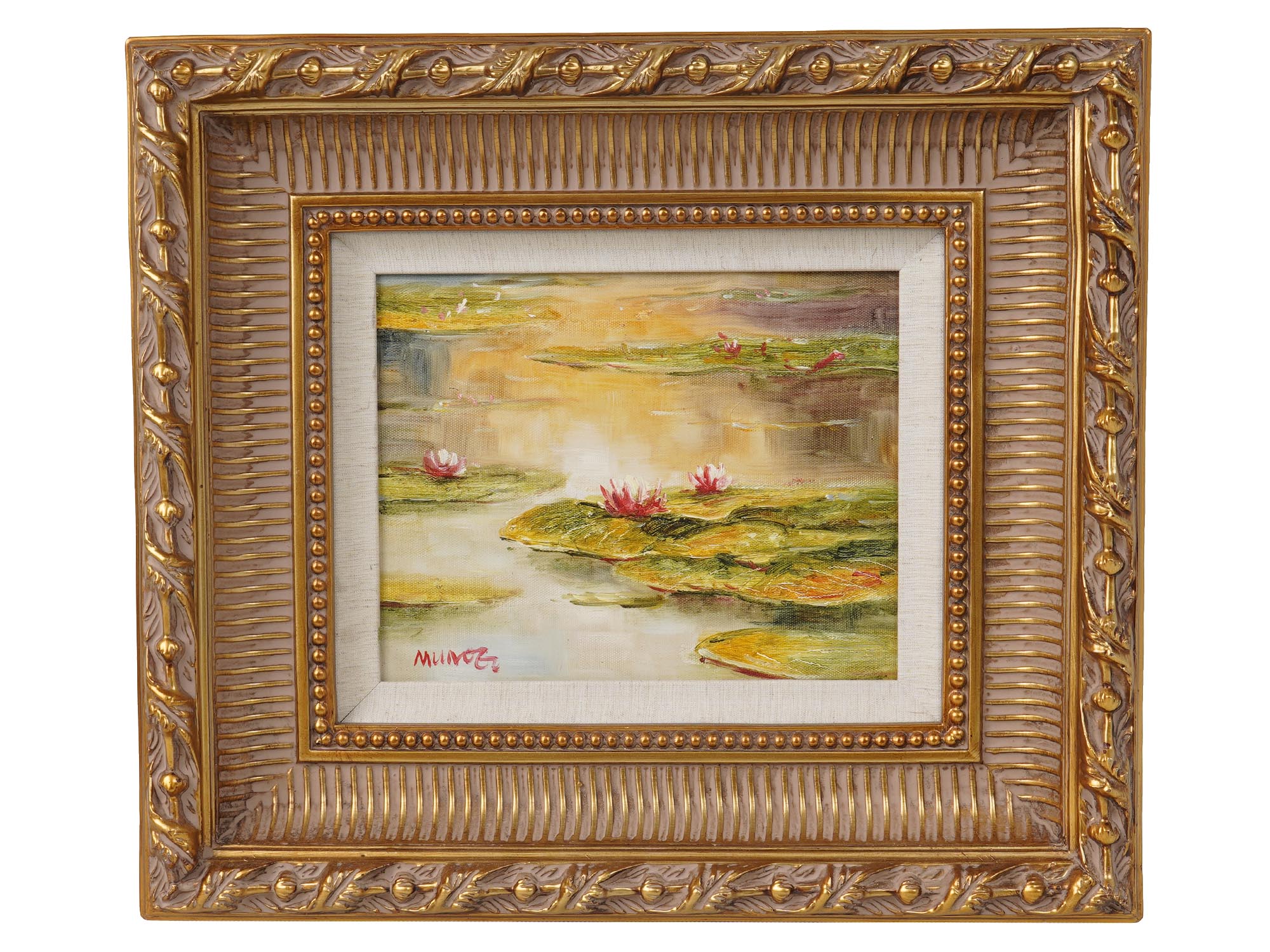 THREE VINTAGE FRAMED FLORAL STILL LIFE PAINTINGS PIC-2