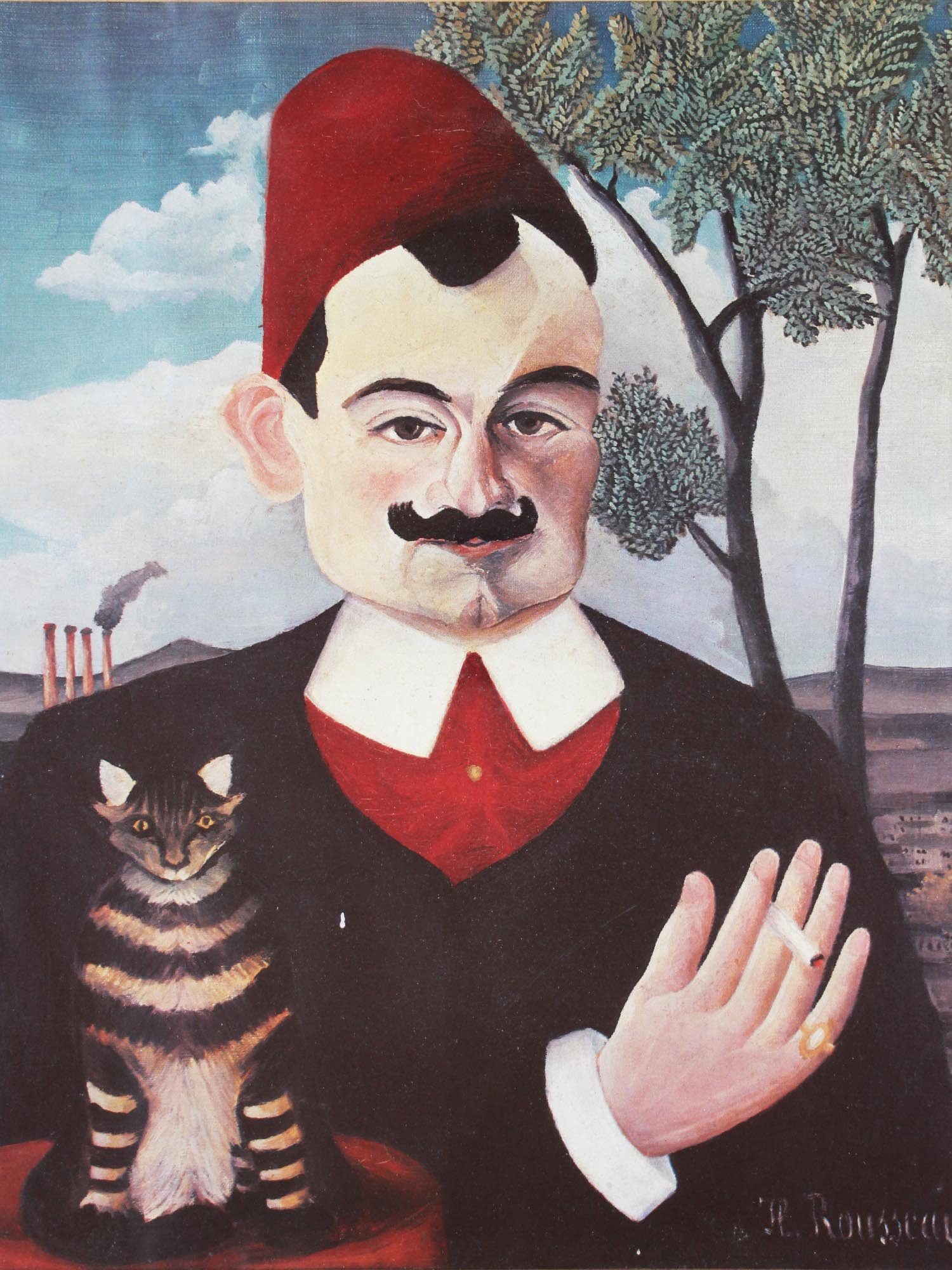 AFTER HENRI ROUSSEAU VINTAGE PRINT PORTRAIT LOTI PIC-1