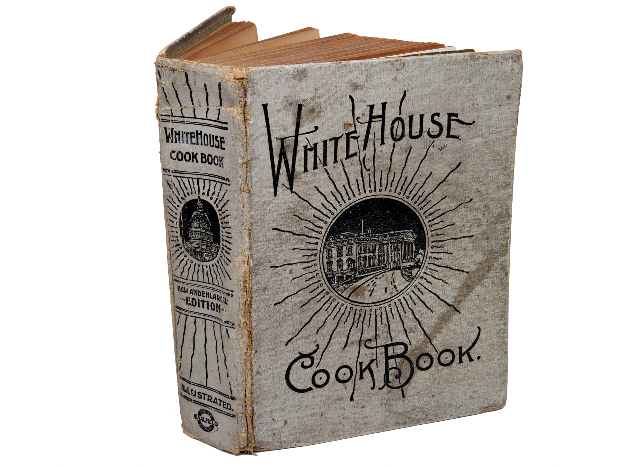 ANTIQUE 1919 THE WHITE HOUSE COOKBOOK BY ZIEMANN PIC-0