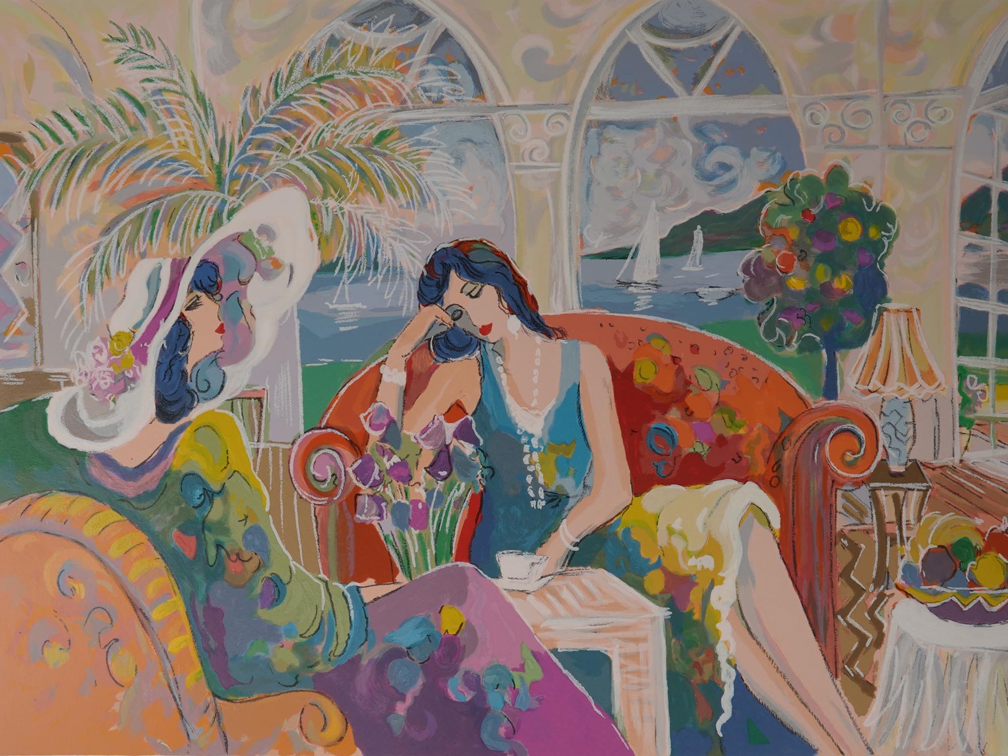 1976 SERIGRAPH MONTEGO BAY SIGNED ISAAC MAIMON PIC-1