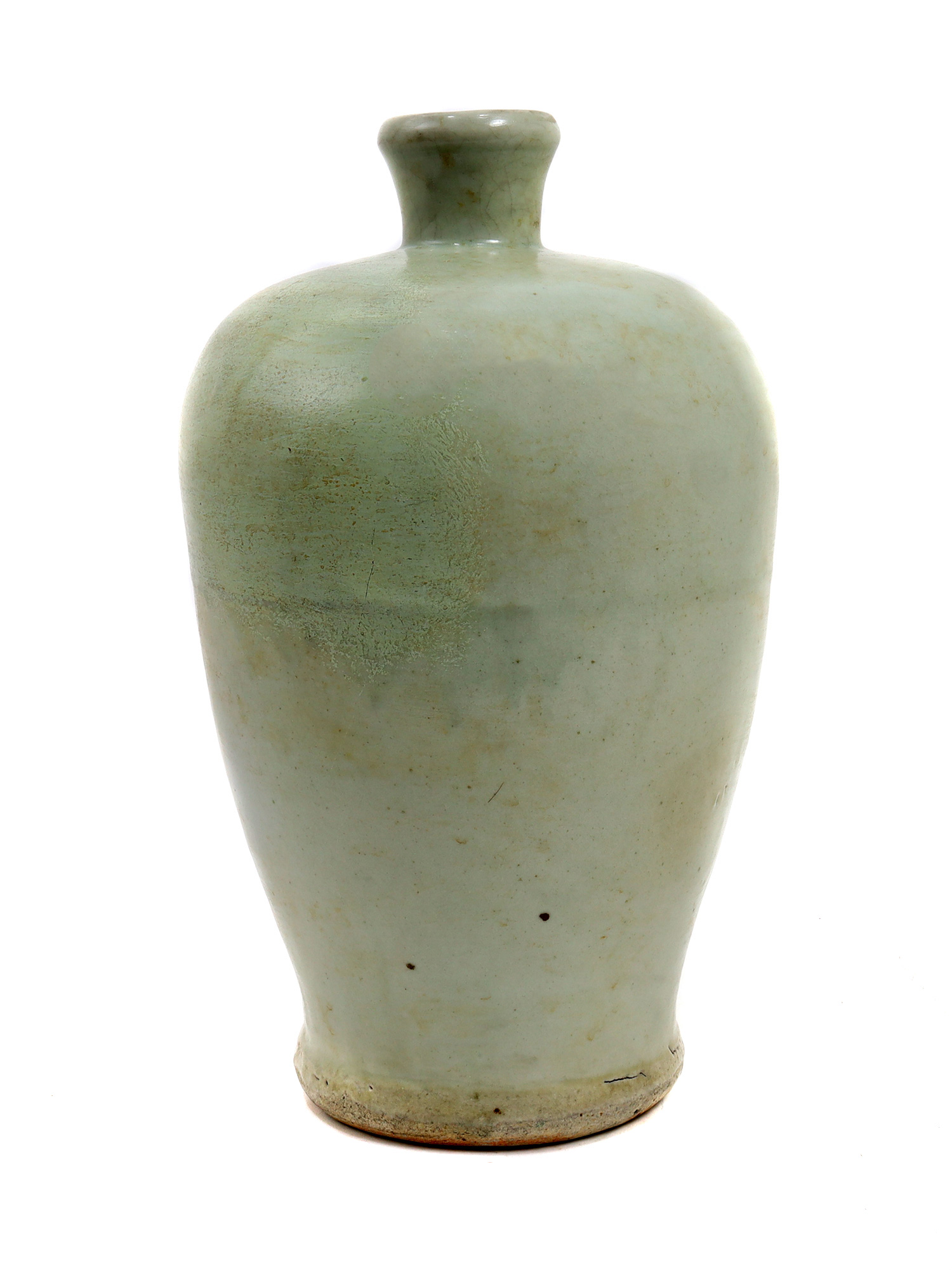 AN ANTIQUE CHINESE JIN DYNASTY POTTERY PLUM BOTTLE PIC-0