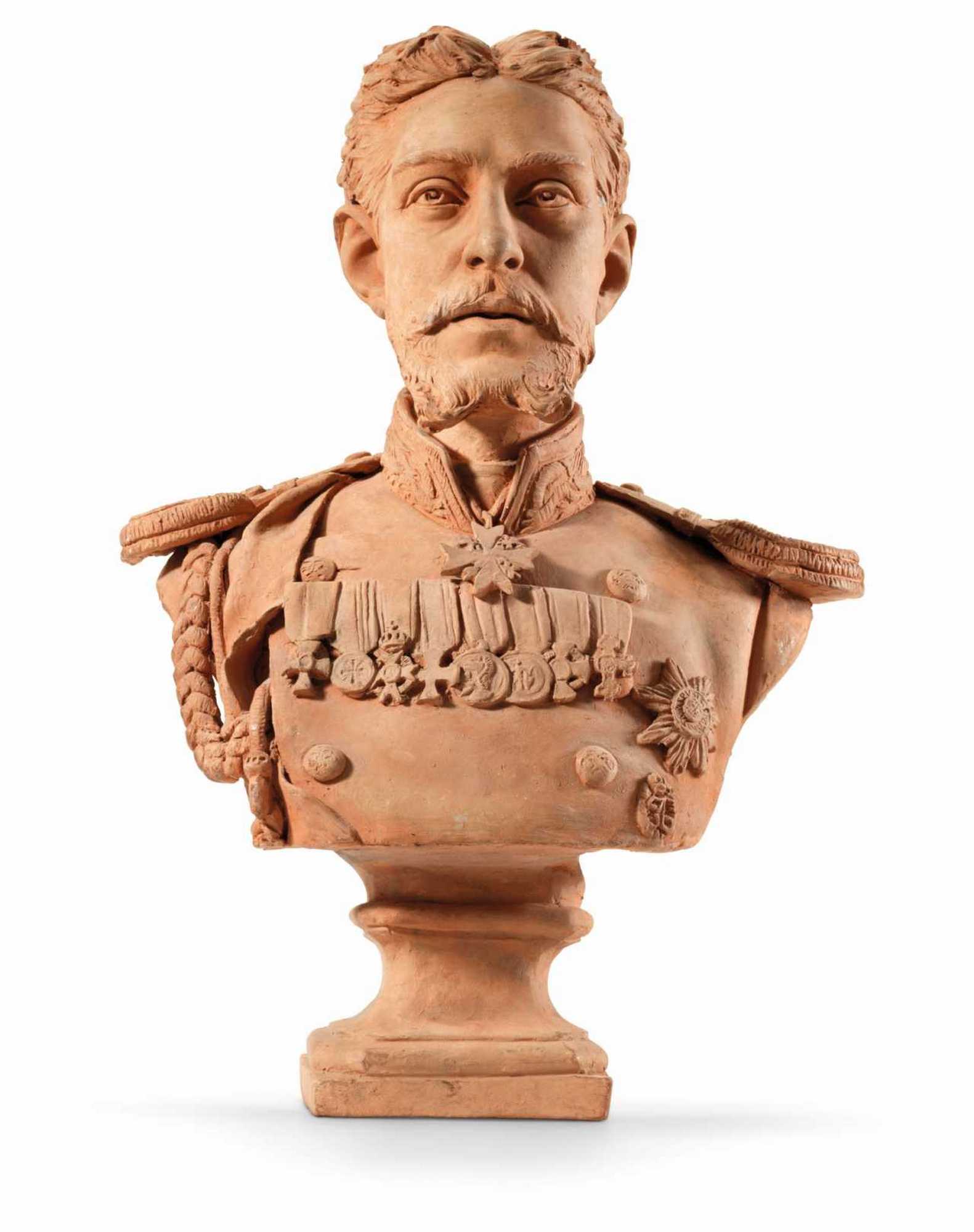 A RUSSIAN BUST AND PHOTO GRAND DUKE K. K. ROMANOV PIC-1