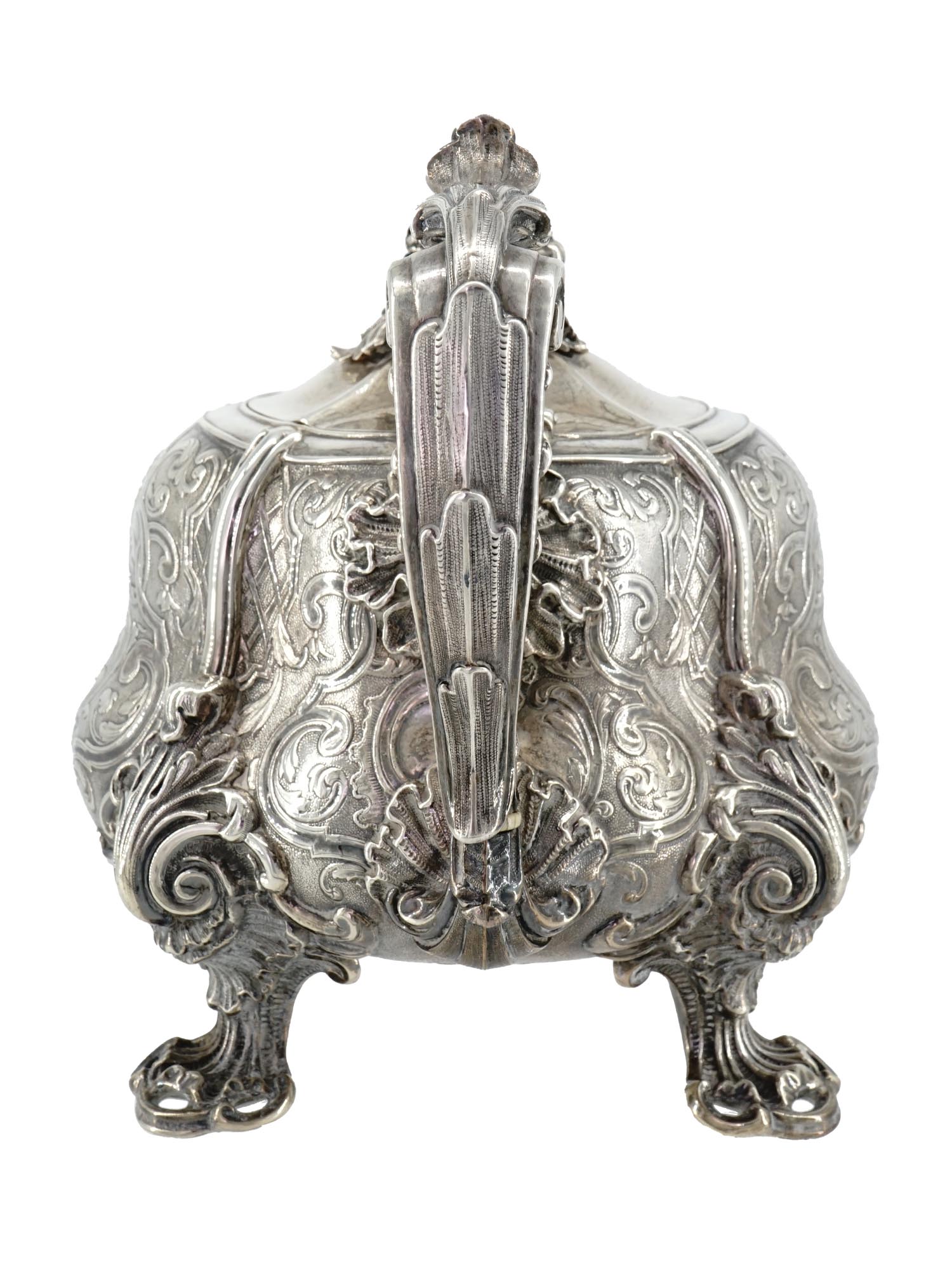 ANTIQUE FRENCH SILVER DRAGON TEAPOT BY ODIOT PIC-5