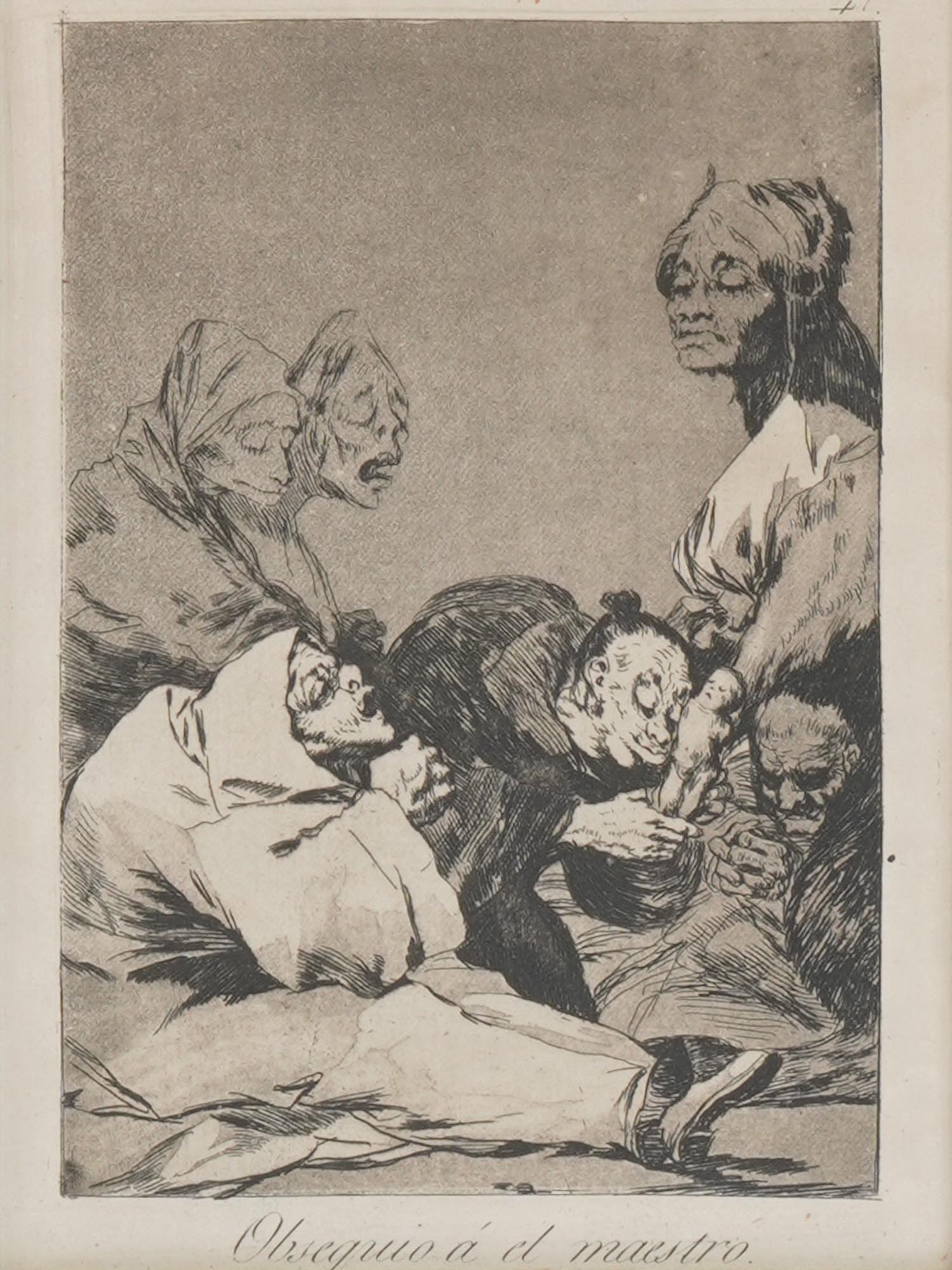 SPANISH ETCHING AND DRYPOINT BY FRANCISCO DE GOYA PIC-1