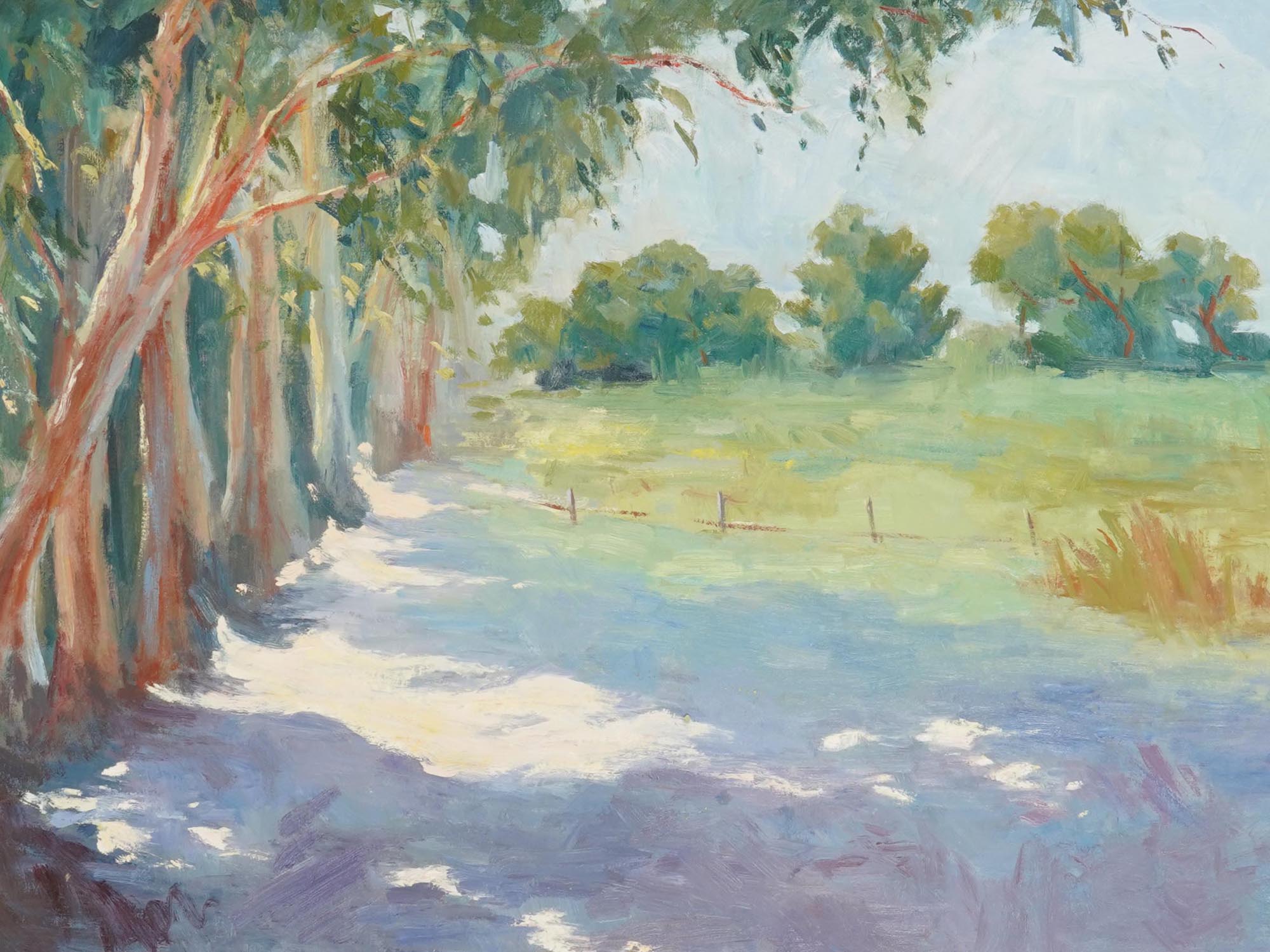 IMPRESSIONIST LANDSCAPE SIGNED BY JENNIFER HURLEY PIC-1