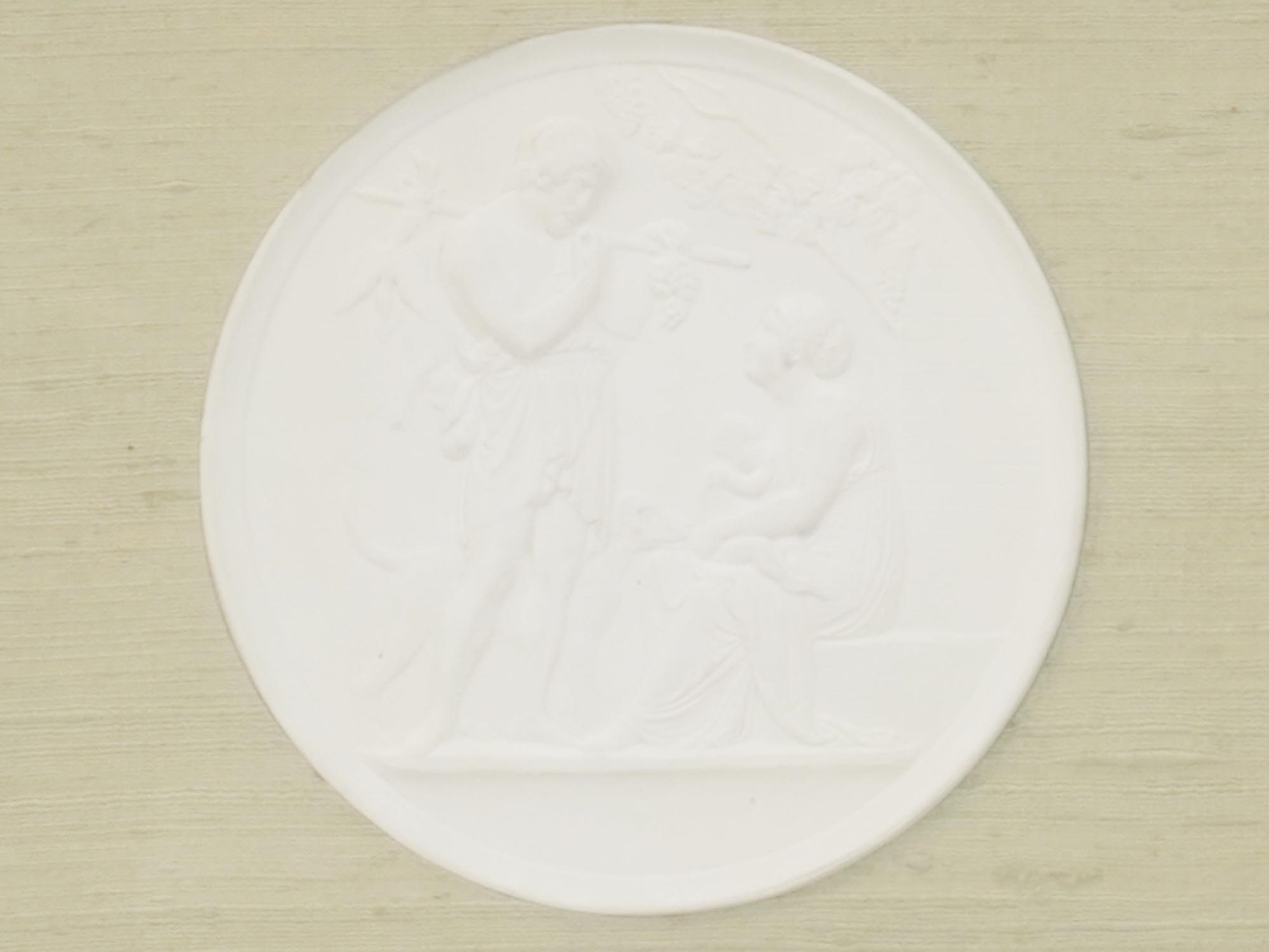 FRAMED GRAND TOUR PLASTER RELIEF MEDALLION CAMEO PIC-1