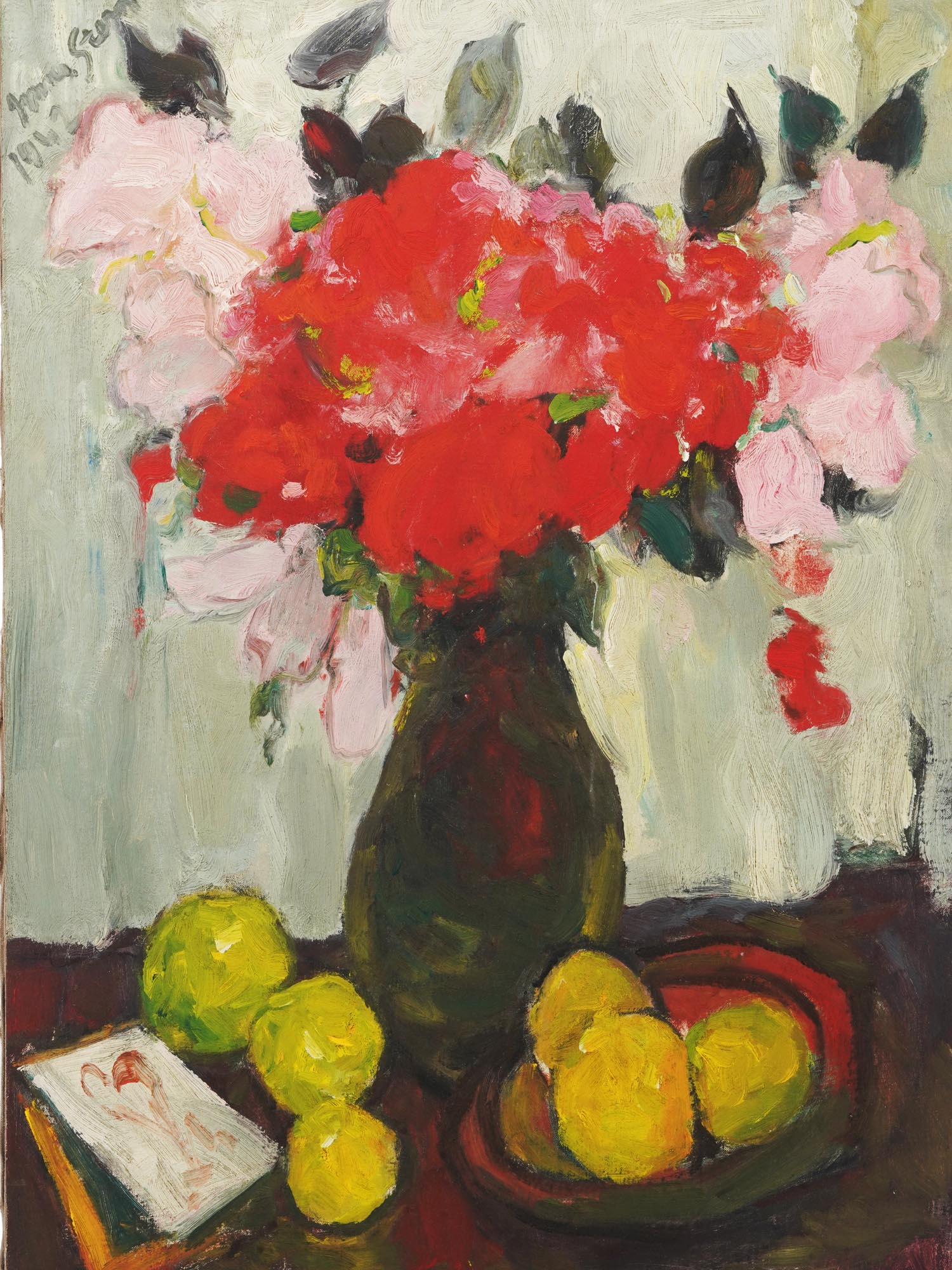 IRMA STERN SOUTH AFRICAN STILL LIFE OIL PAINTING PIC-1