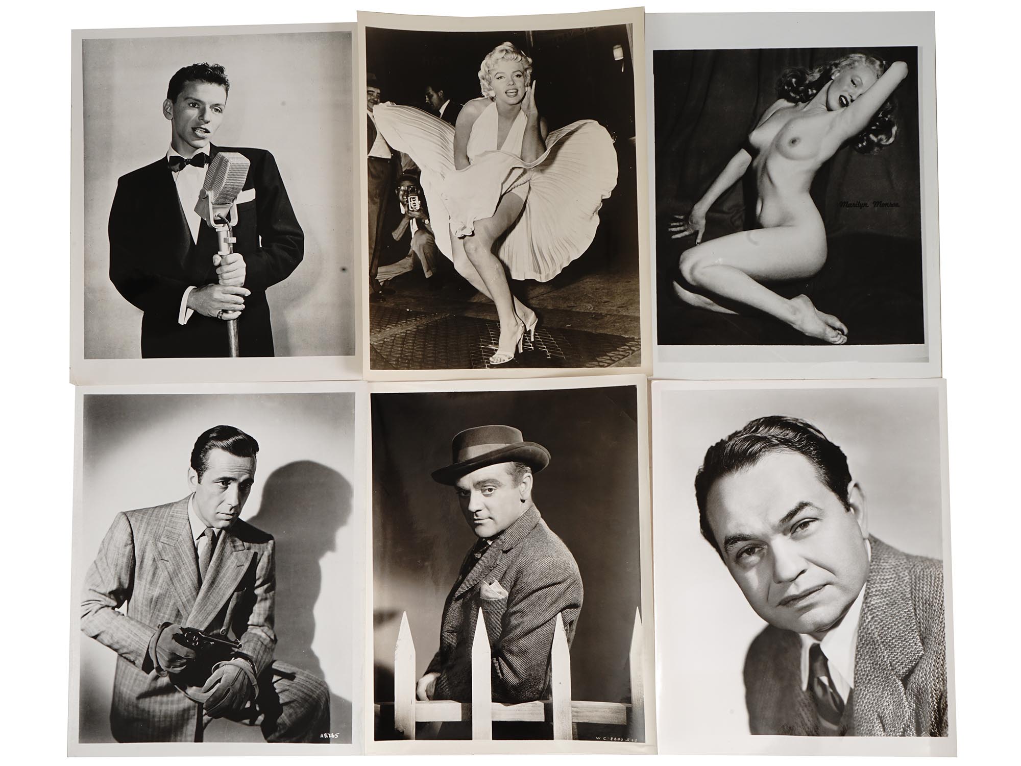 BLACK AND WHITE CELEBRITY PHOTOS, SINATRA, MONROE PIC-0