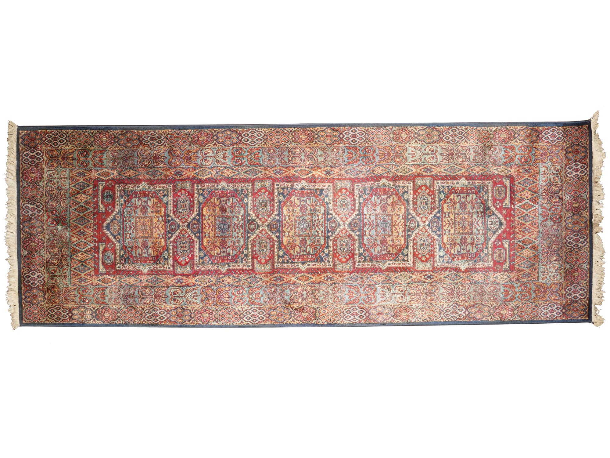 ORIENTAL RED CROSSWOVEN AREA RUG BY COURISTAN PIC-0