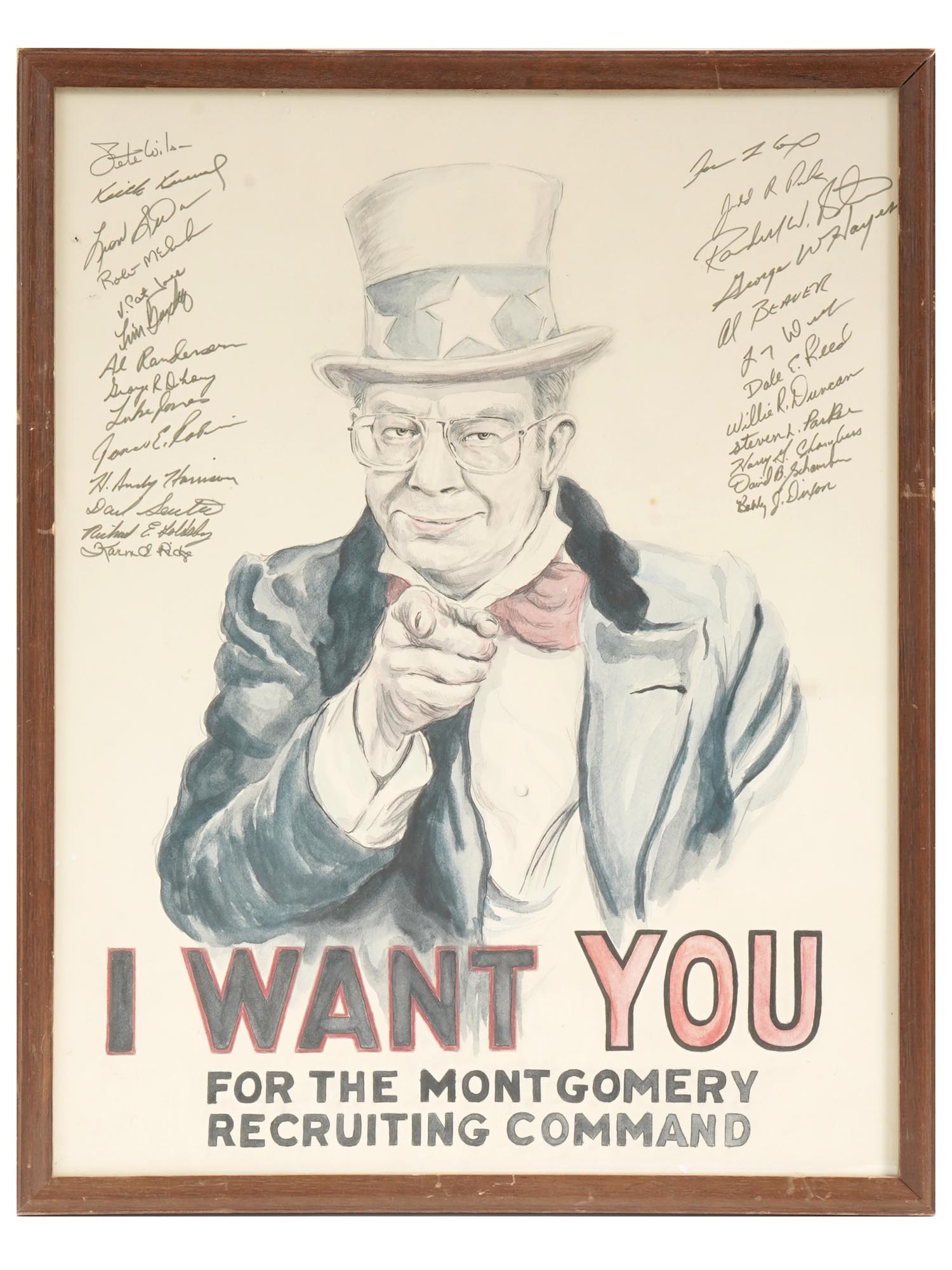 I WANT YOU POSTER MONTGOMERY RECRUITING COMMAND PIC-0