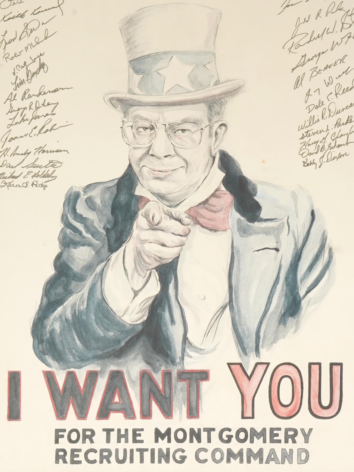 I WANT YOU POSTER MONTGOMERY RECRUITING COMMAND PIC-1