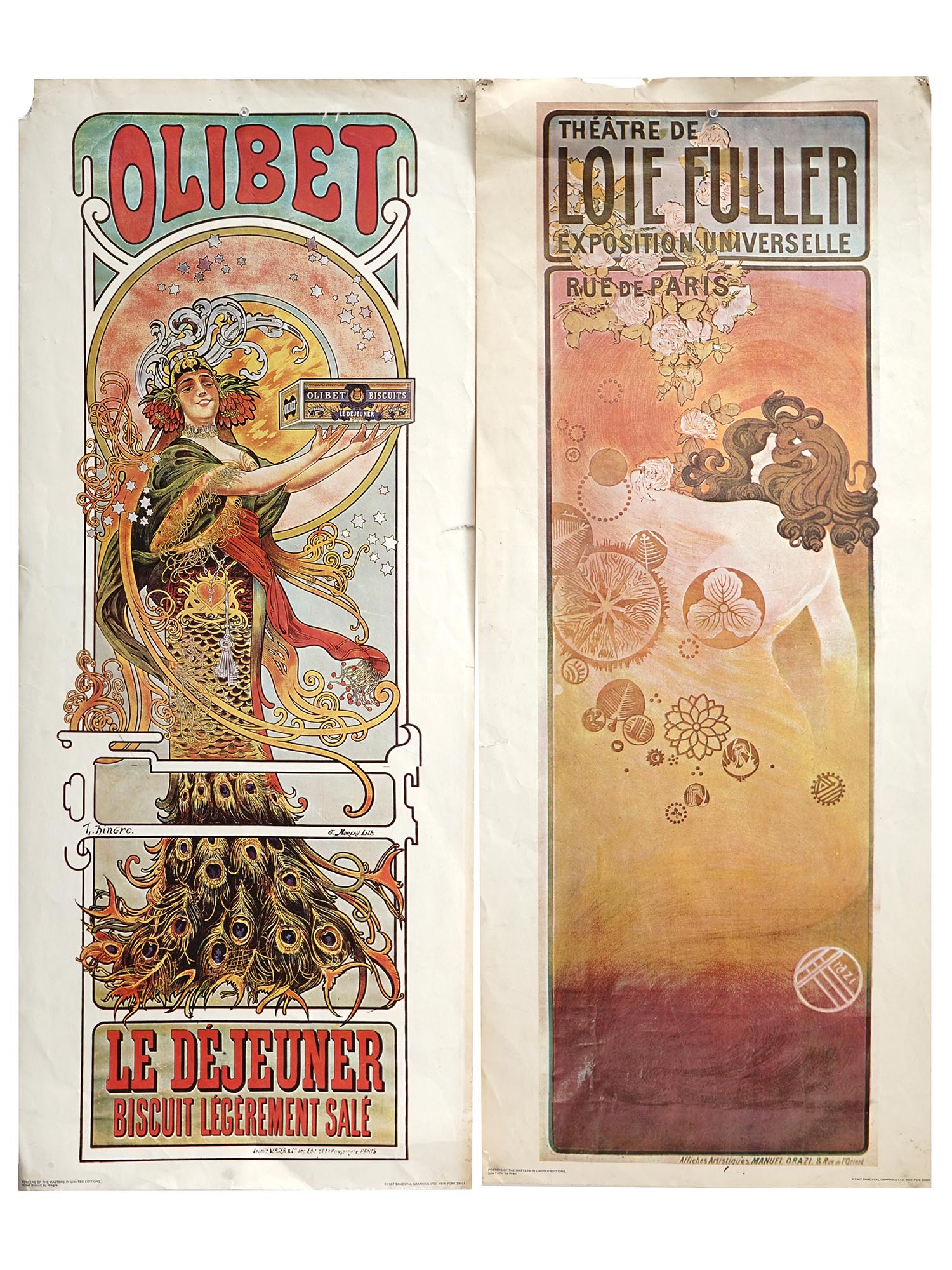 VINTAGE ART NOUVEAU MUCHA HINGRE ORAZI POSTERS PIC-2