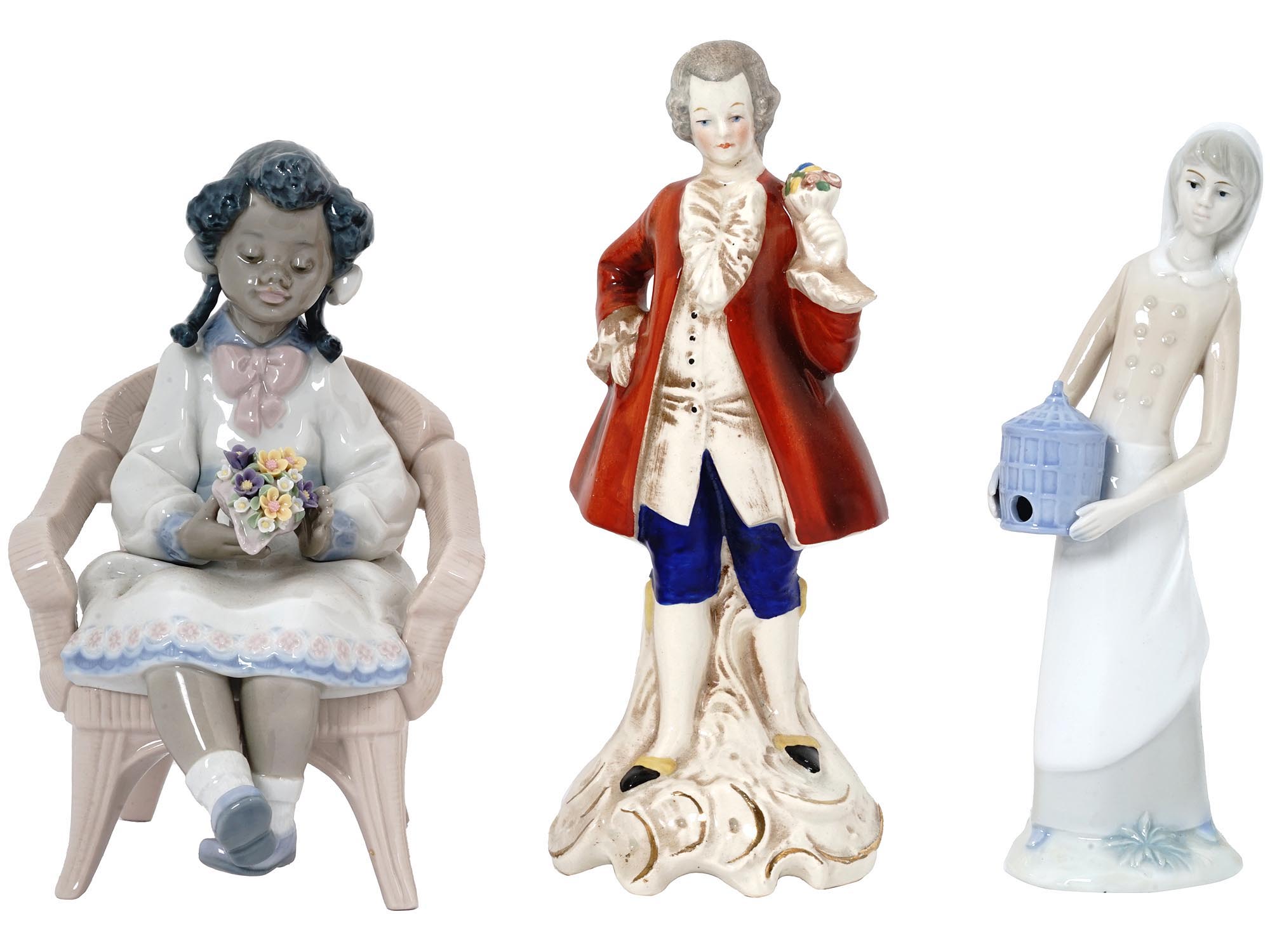 HAND PAINTED PORCELAIN FIGURINES BY LLADRO GOEBEL PIC-0