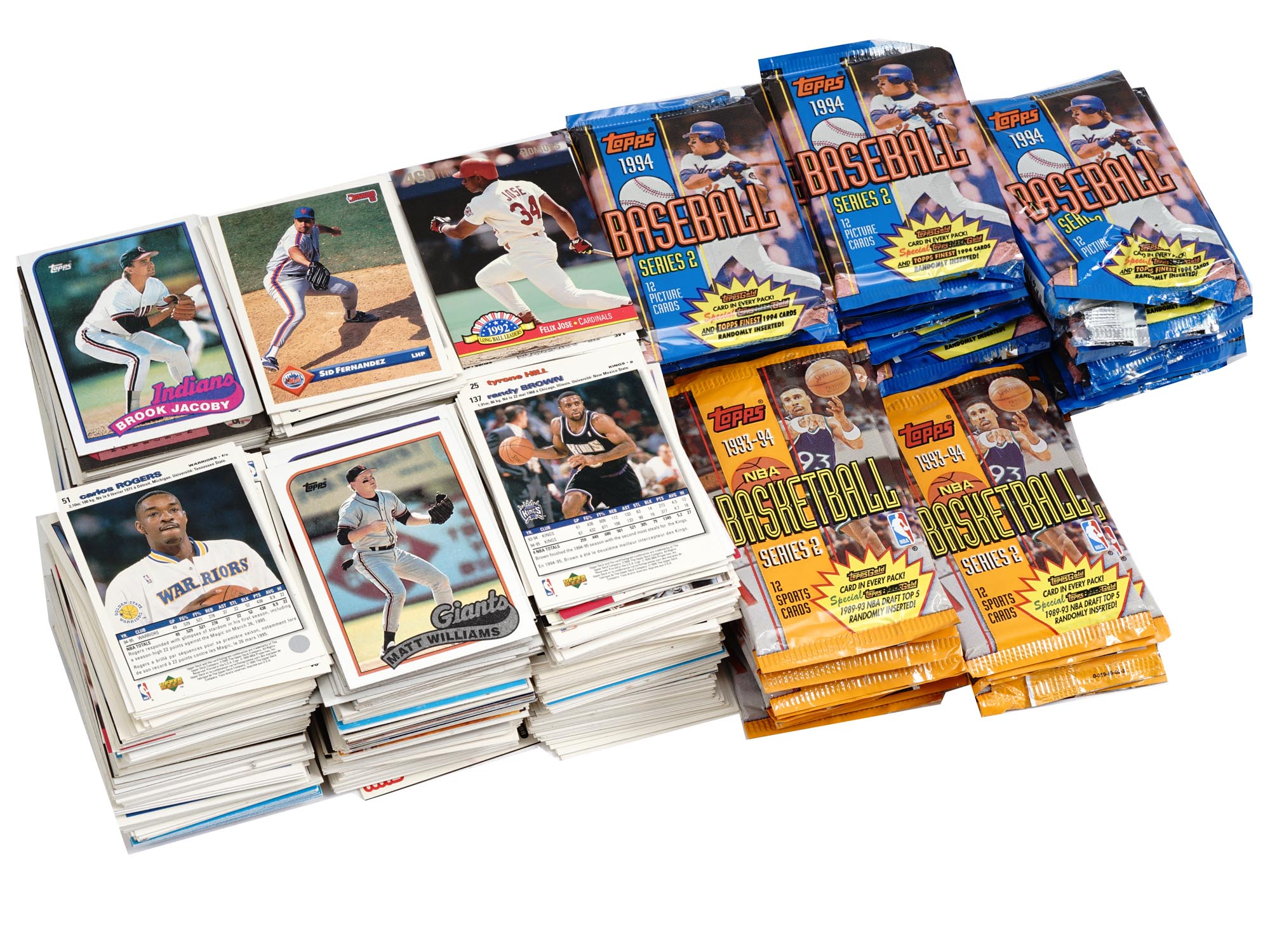 LARGE COLLECTION OF BASEBALL AND BASKETBALL CARDS PIC-0