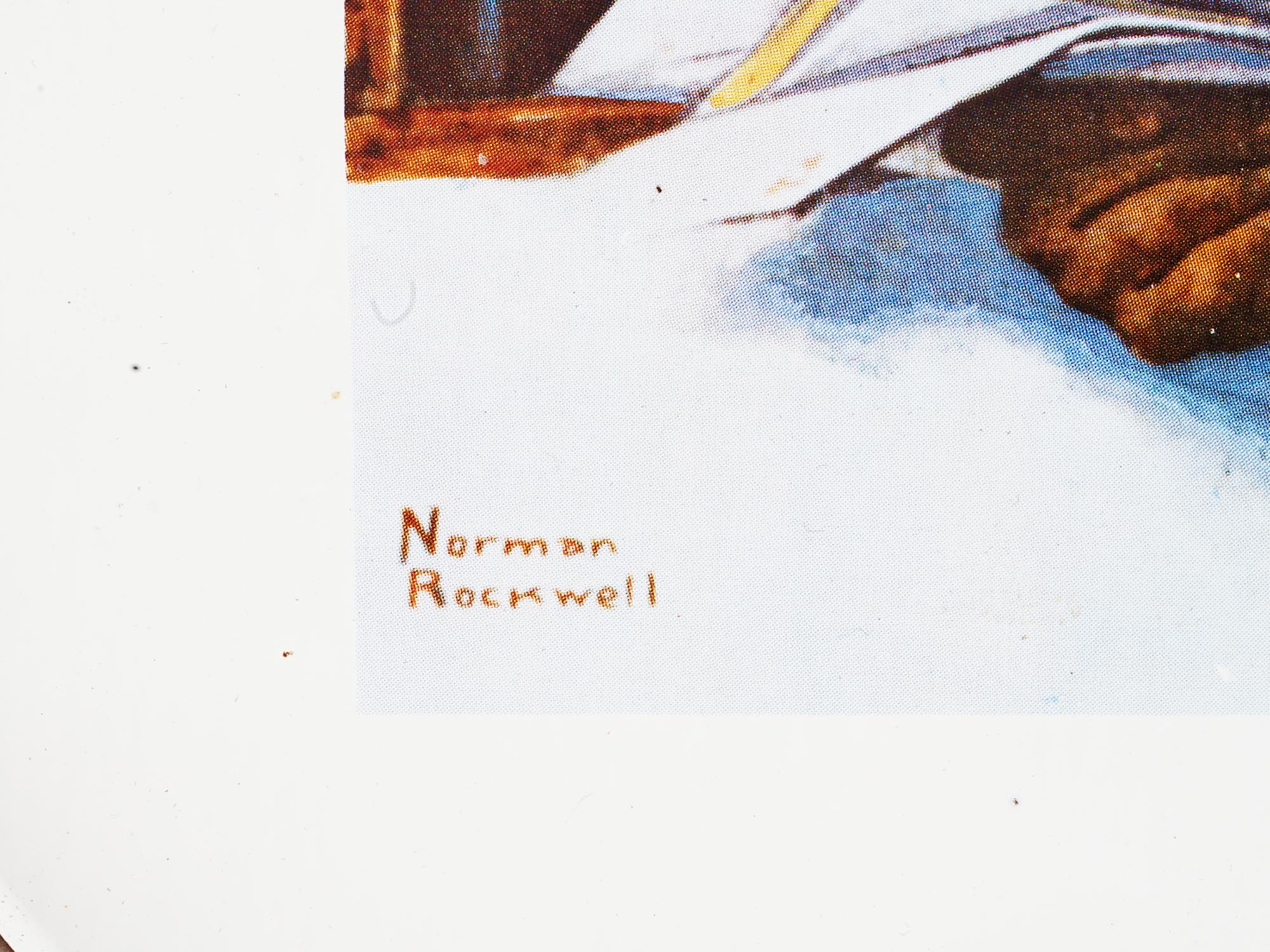 1976 NORMAN ROCKWELL POSTAL COLLECTORS TRAYS PIC-3