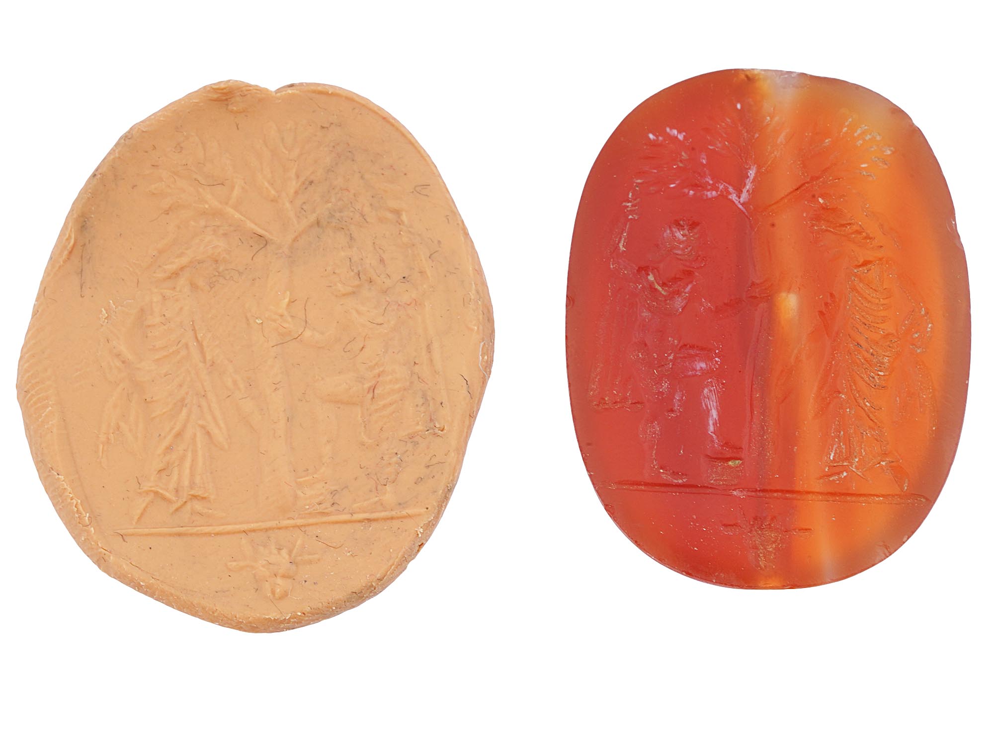 ANCIENT ROMAN GLASS AND CARNELIAN INTAGLIO SEALS PIC-5