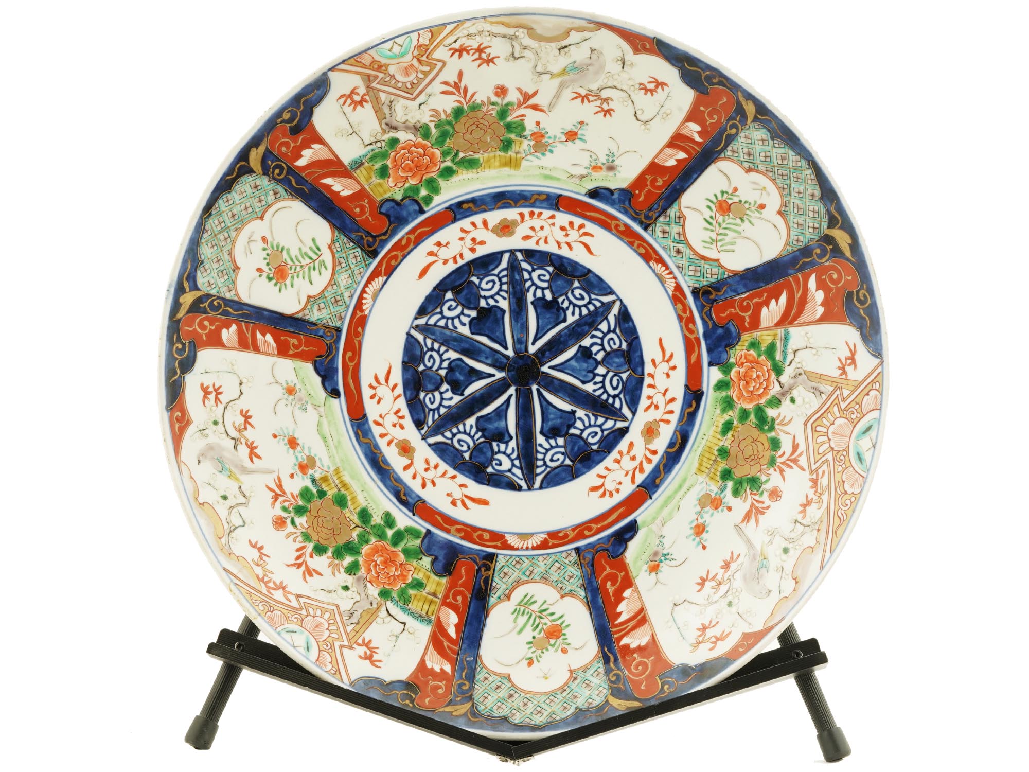 ANTIQUE JAPANESE MEIJI IMARI PORCELAIN CHARGER PIC-0