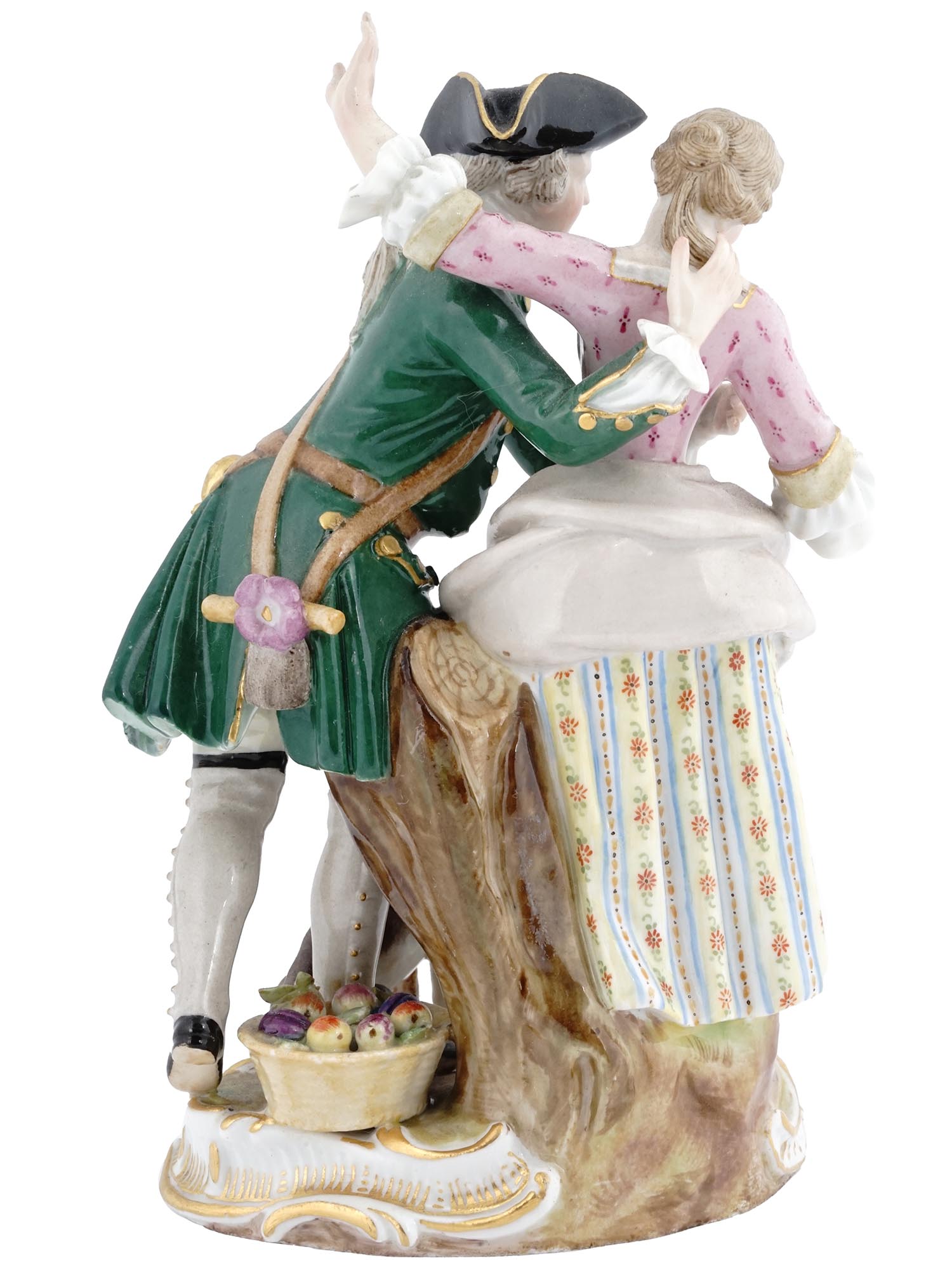 ANTIQUE GERMAN MEISSEN ROCOCO PORCELAIN FIGURINE PIC-2