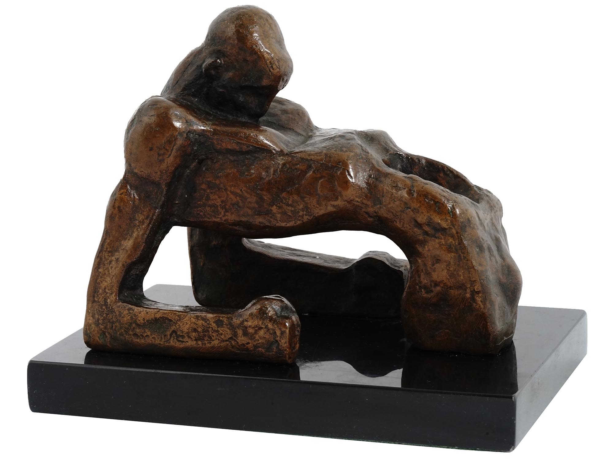 RUSSIAN BRONZE MALE SCULPTURE BY ERNST NEIZVESTNY PIC-0