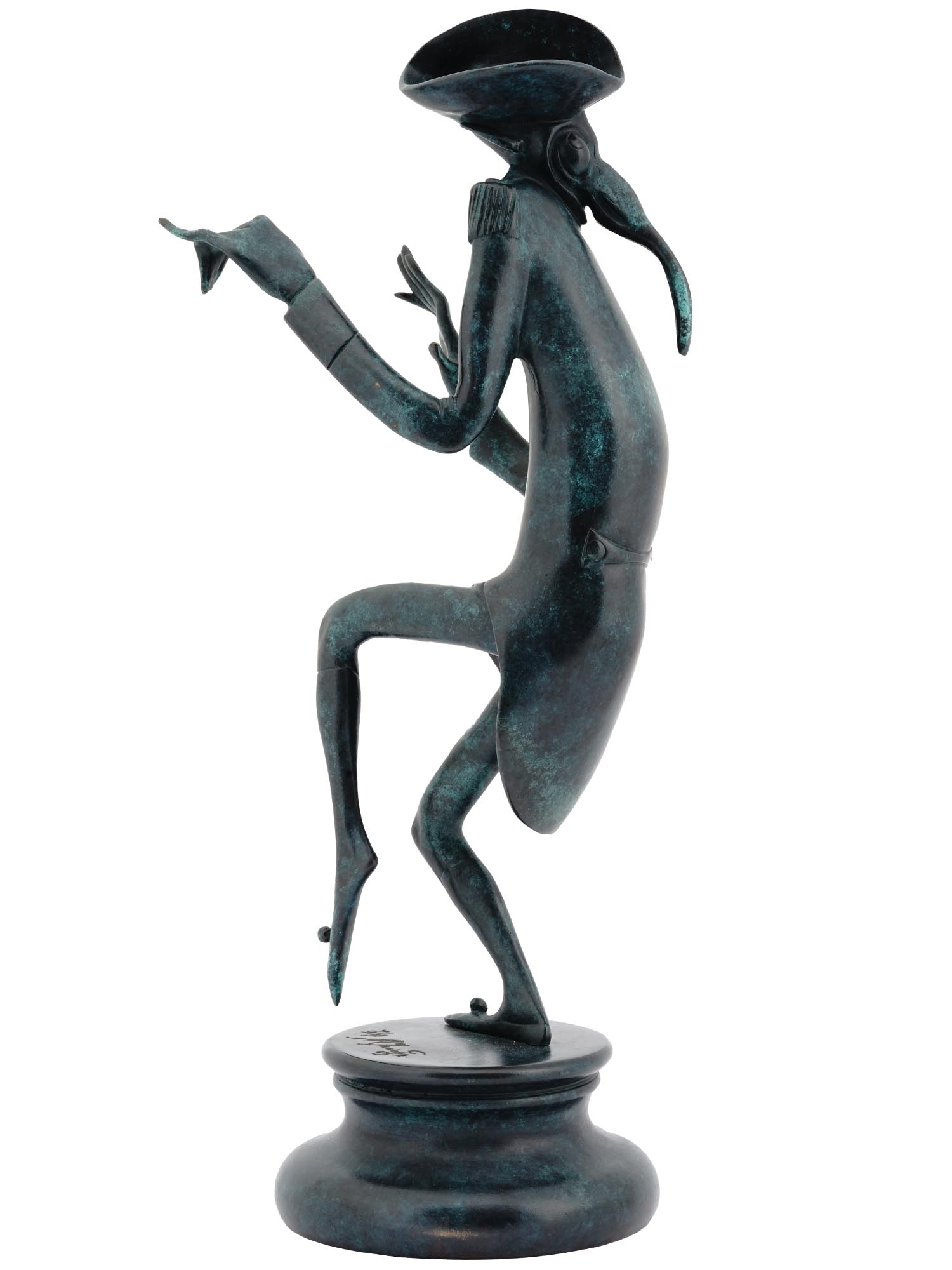 RUSSIAN PATINA BRONZE FIGURE BY MIHAIL CHEMIAKIN PIC-1