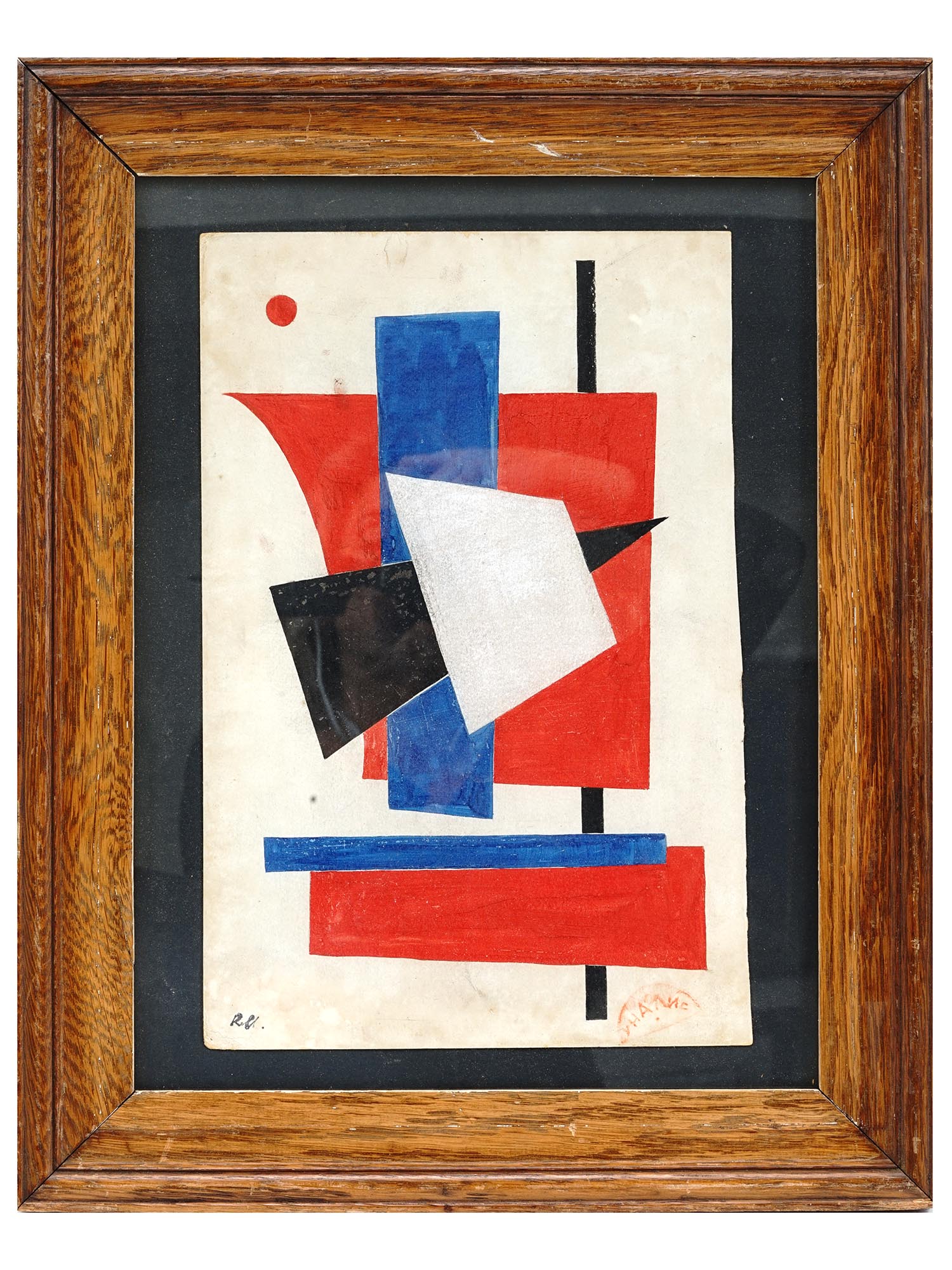 ABSTRACT COMPOSITION PAINTING BY KAZIMIR MALEVICH PIC-0