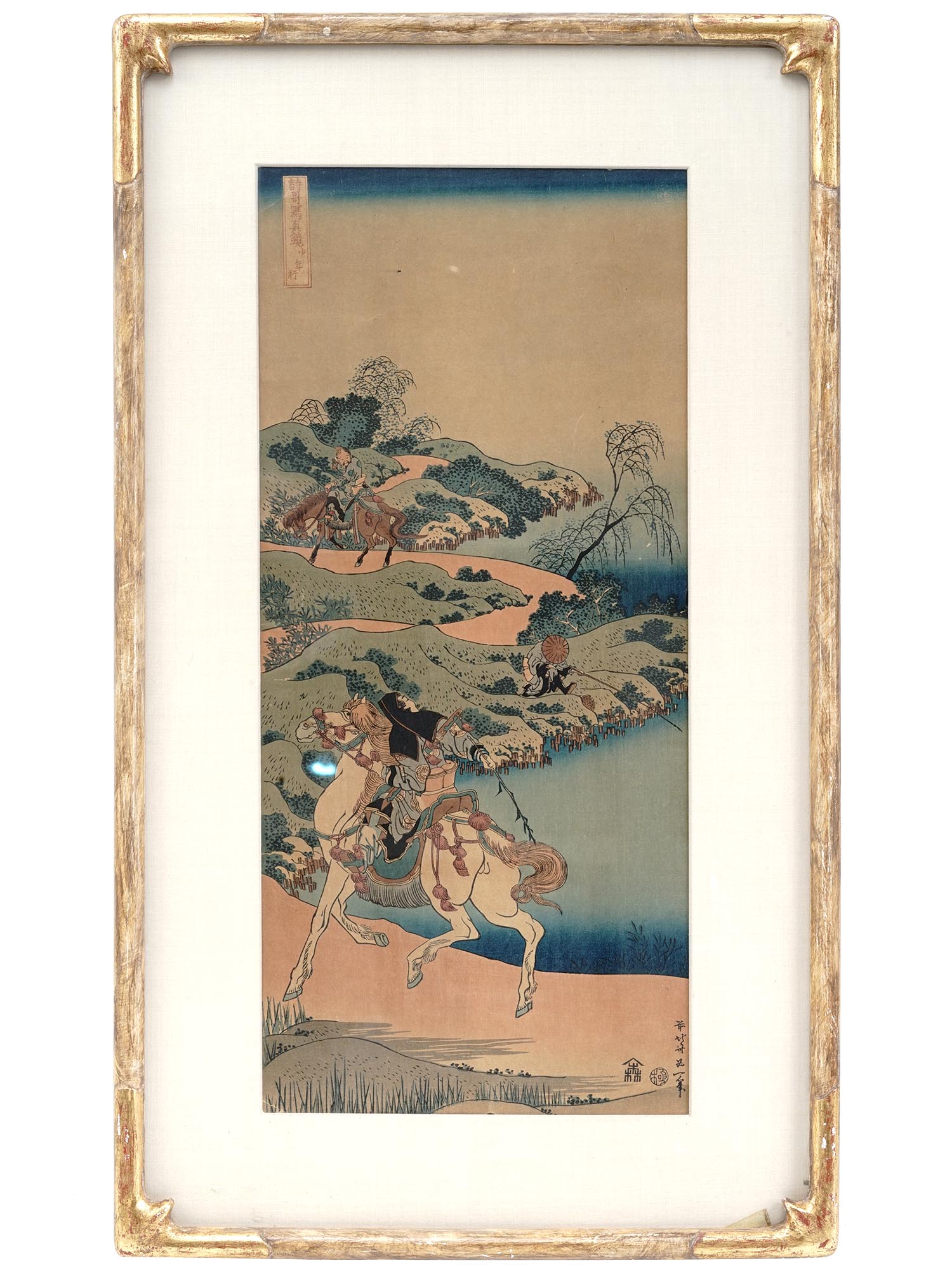 JAPANESE WOODBLOCK SHONENKO BY KATSUSHIKA HOKUSAI PIC-0